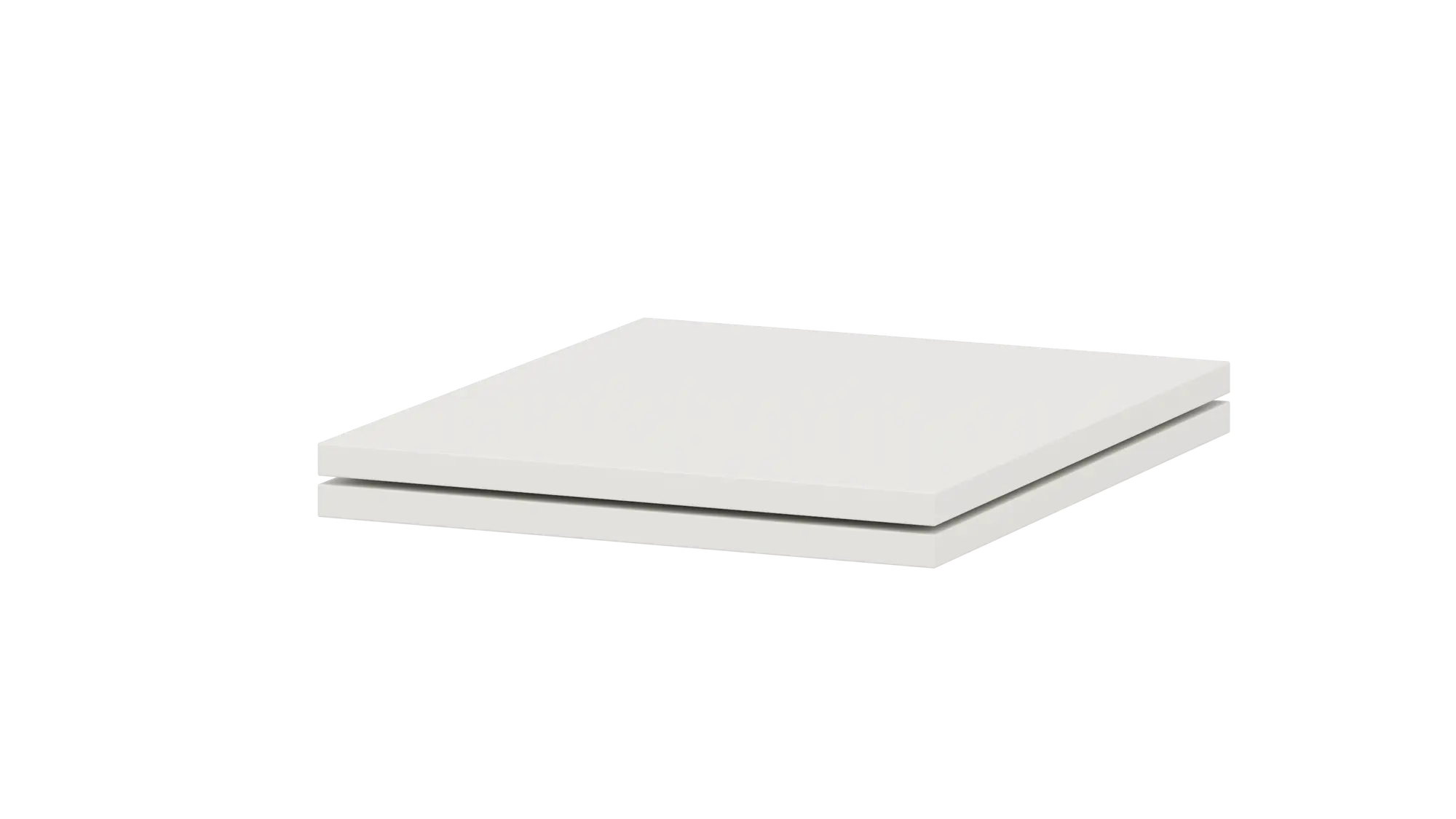 Zestaw półek do szafek wiszących 40 cm biały 2 szt. Delinia iD