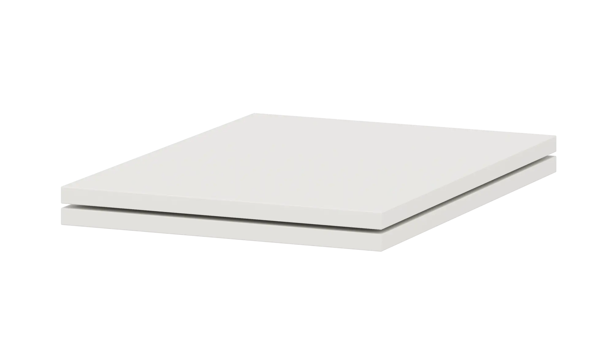 Zestaw półek do szafek wiszących 45 cm biały 2 szt. Delinia iD