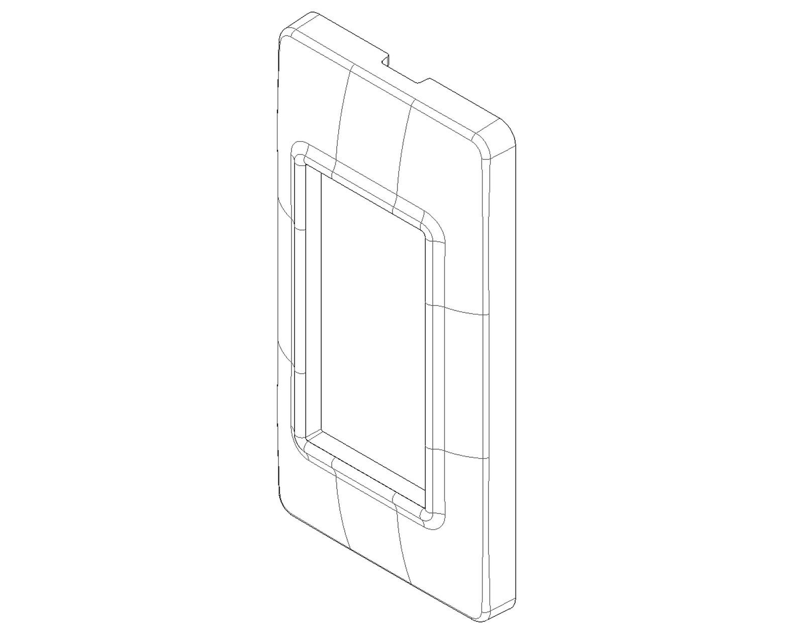 Placca 1 modulo serie Plana  VIMAR x profilati.  bianco - 4