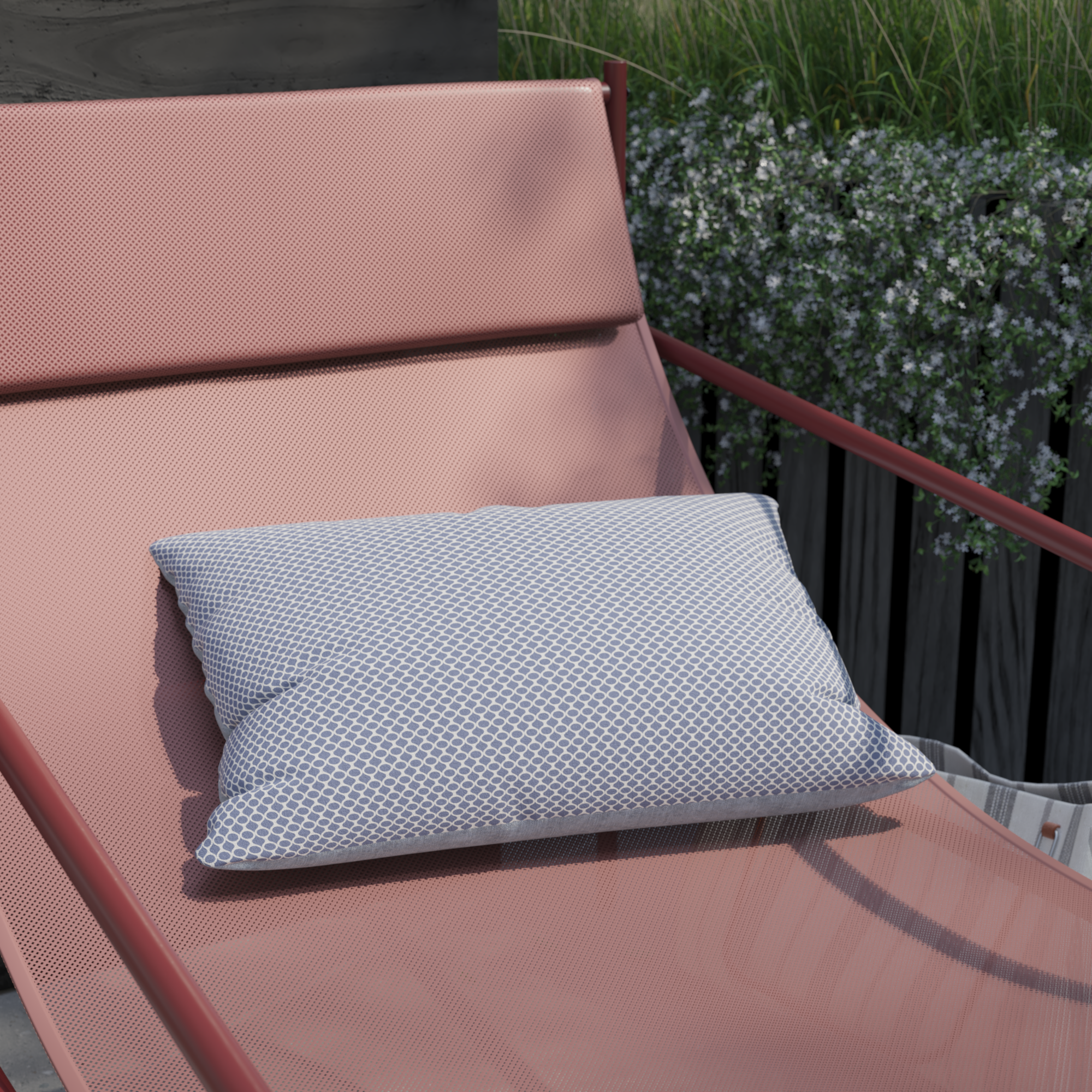Almofada para exterior retangular 30x45 cm granito Naterial - 3