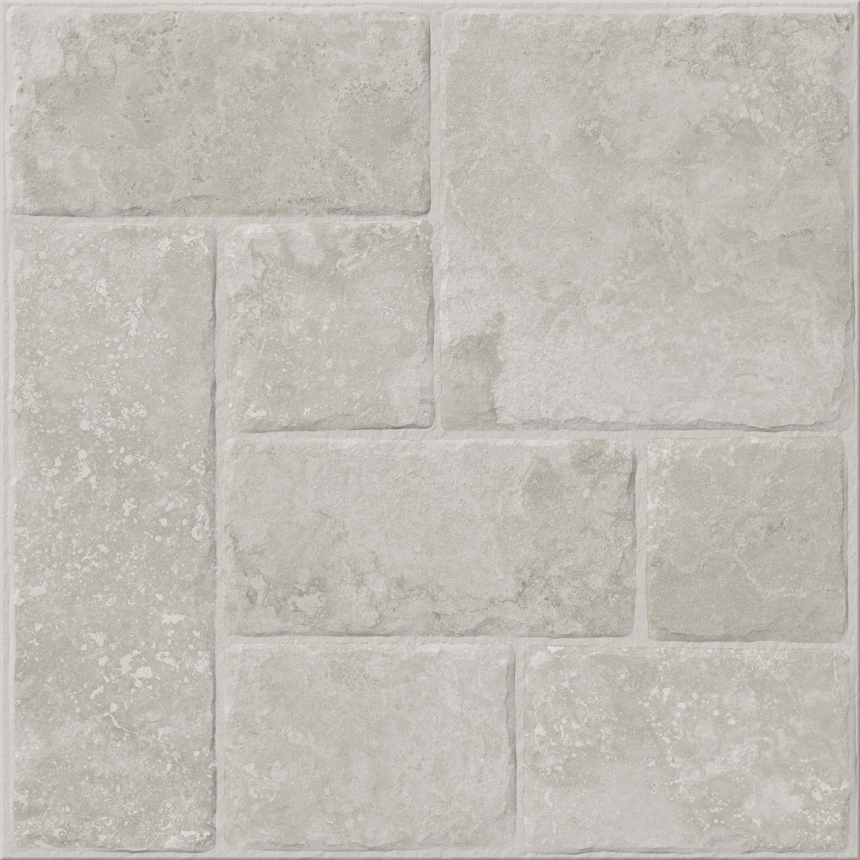 Suelo porcelánico lakos efecto piedra grey multiformato 60x60 cm c3 artens