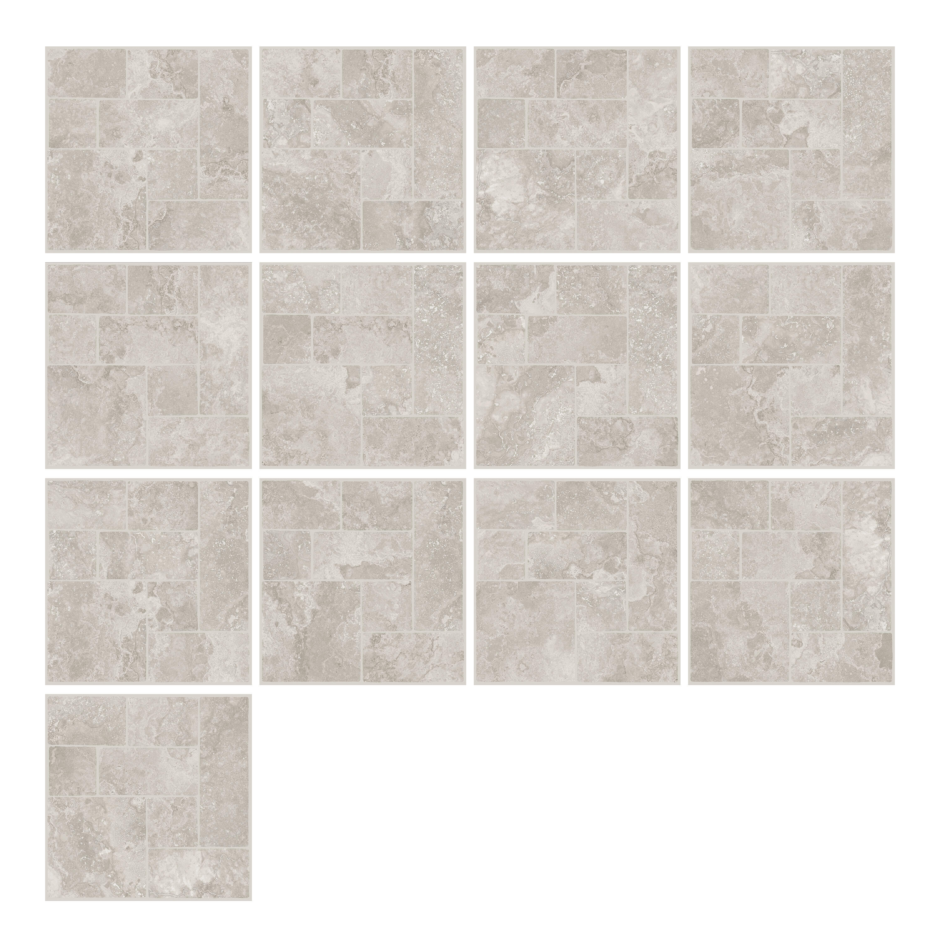 Carrelage sol extérieur effet pierre multi gris Lakos l.60 x L.60 cm ARTENS - 7