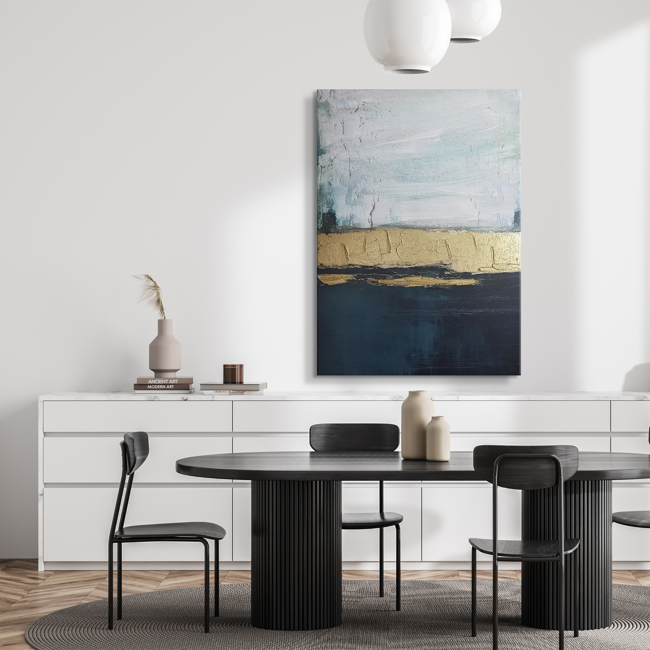 Kanwa Blue and Gold 70 x 100 cm - 5