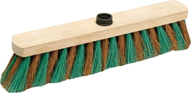 Tête de balai coco zébré semi-rigide extérieur 29 cm
