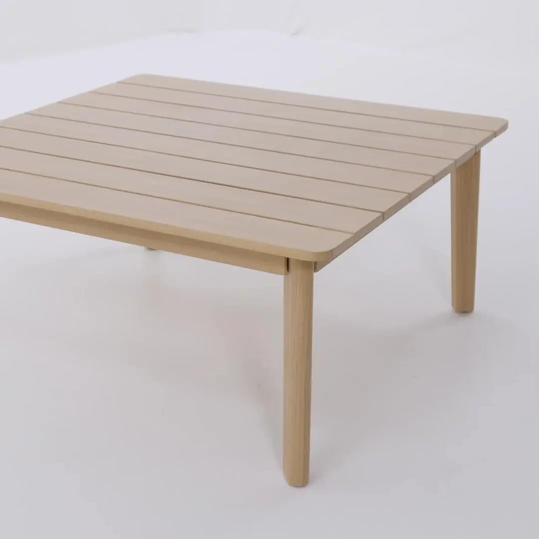 Bain de soleil en résine tressée en aluminium effet bois Nerea NATERIAL - 12