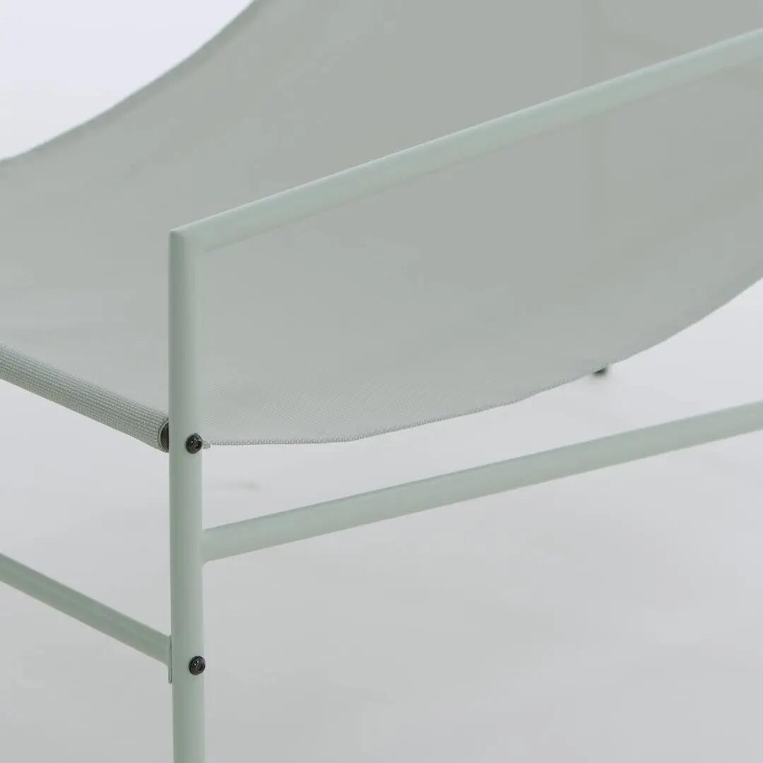 Fauteuil relax en acier et textilène vert Rio NATERIAL - 15