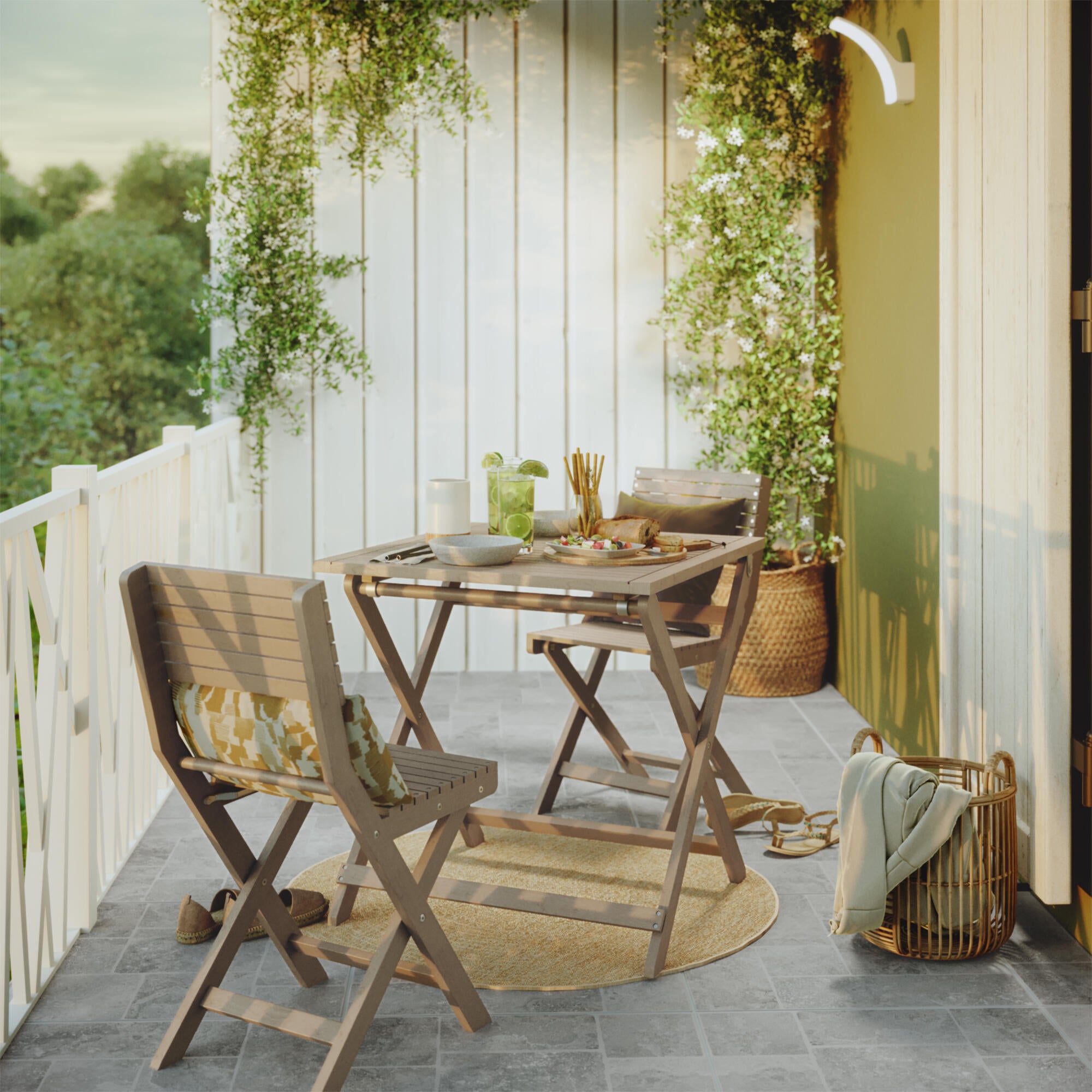 Lot de 2 chaises en acacia Solis II NATERIAL - 3