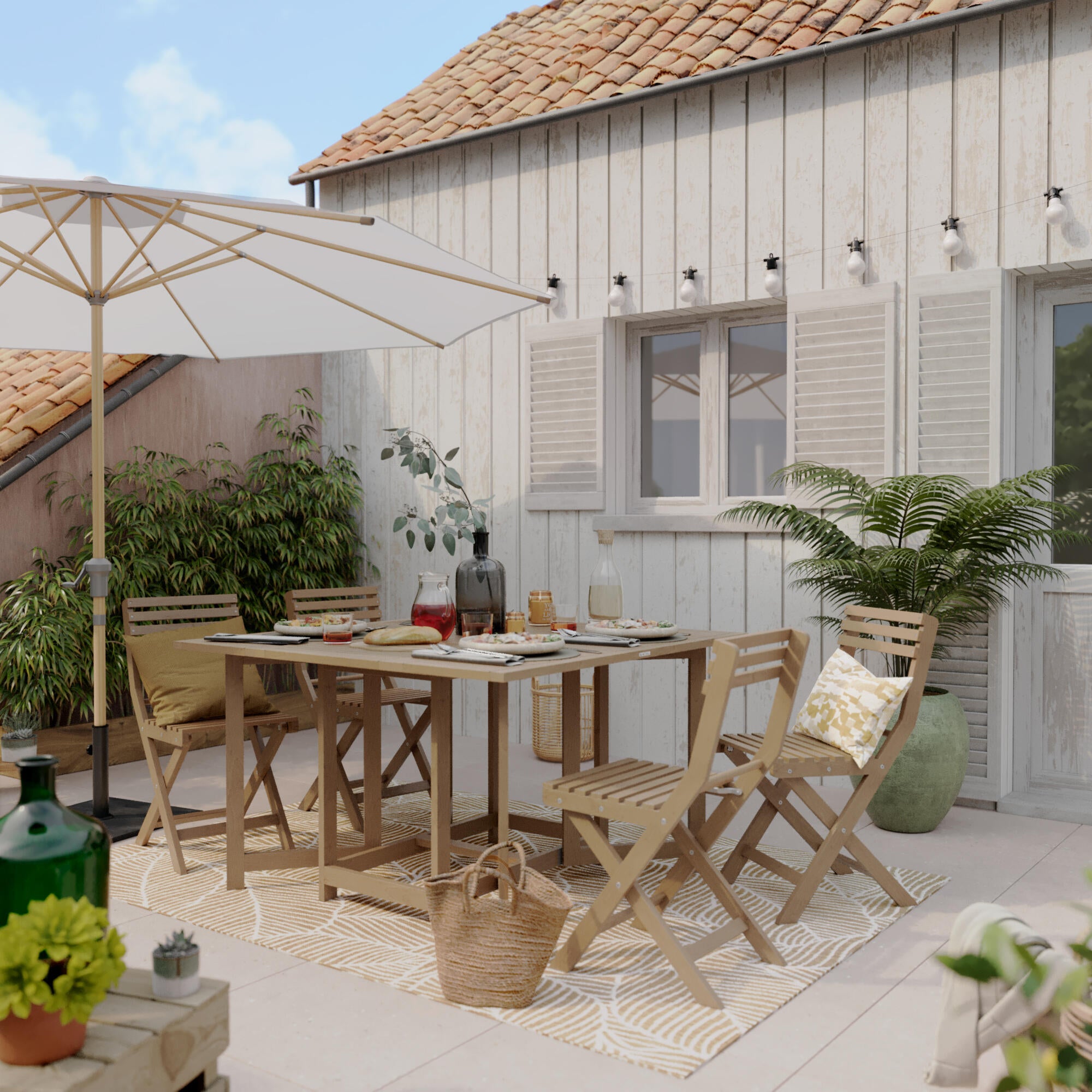 Chapéu de sol NATERIAL AGORA BRANCO D290CM - 5