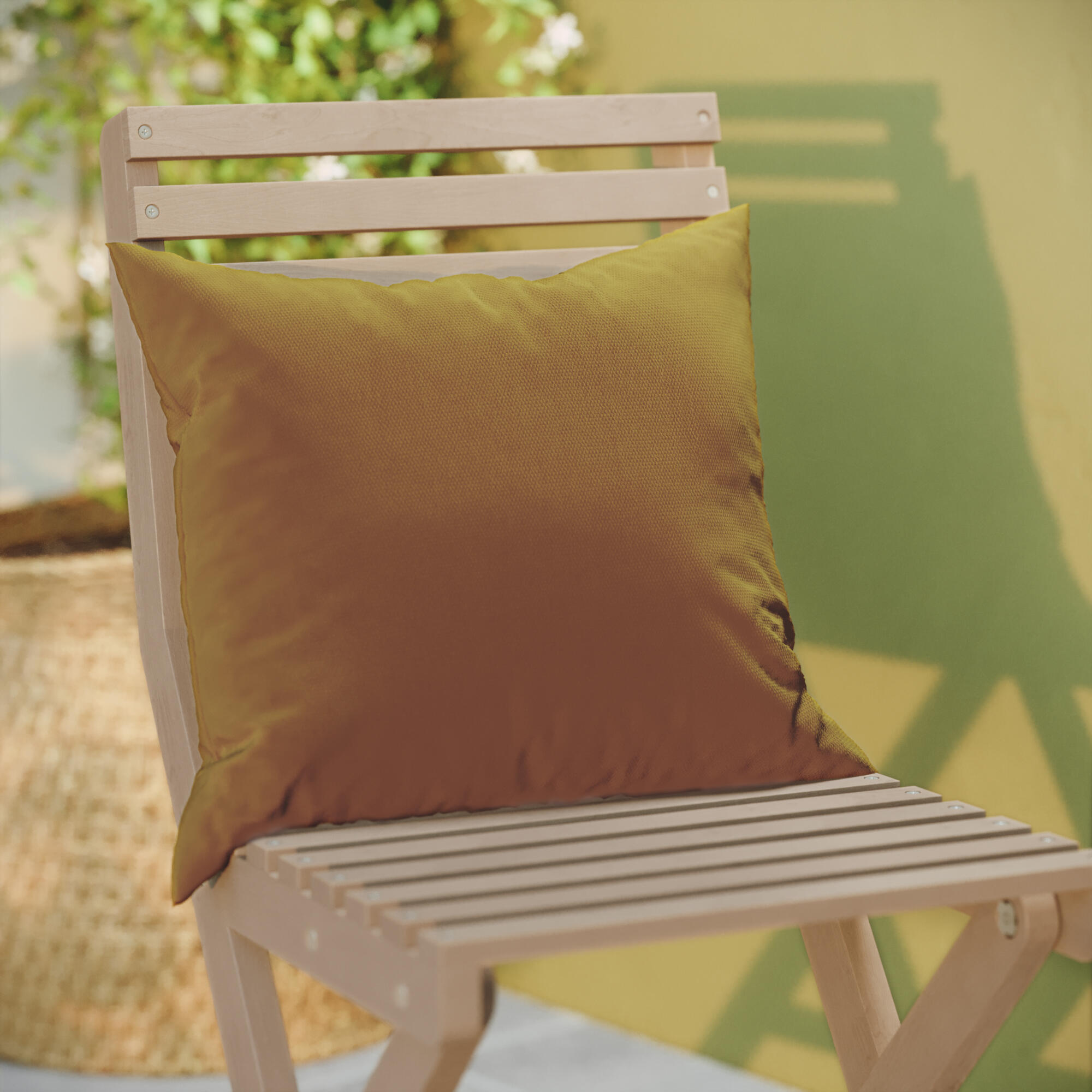 Cojín decorativo de jardín NATERIAL amarillo 40x40 cm
 - 1