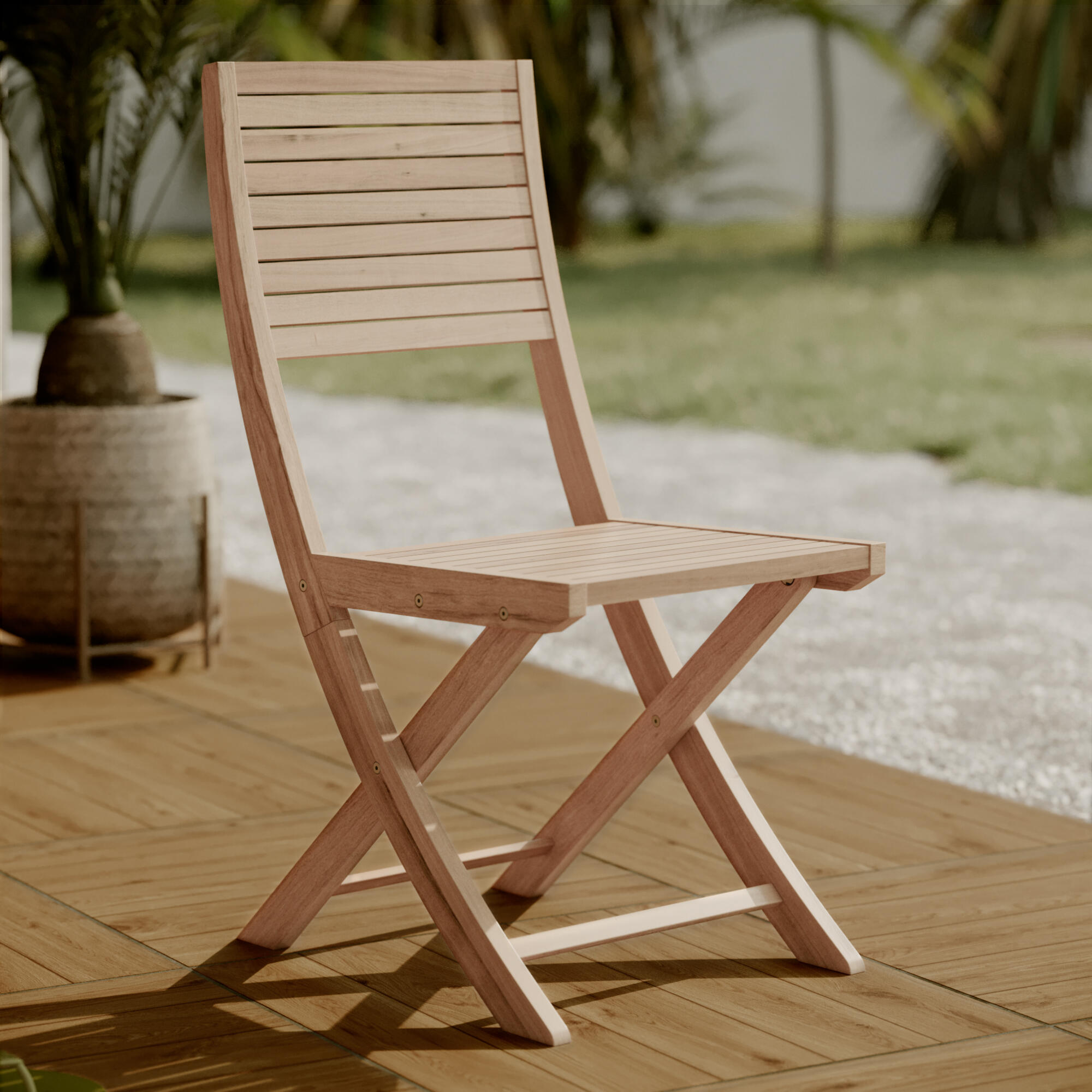 Lot de 2 chaises en acacia Solaris II NATERIAL - 3