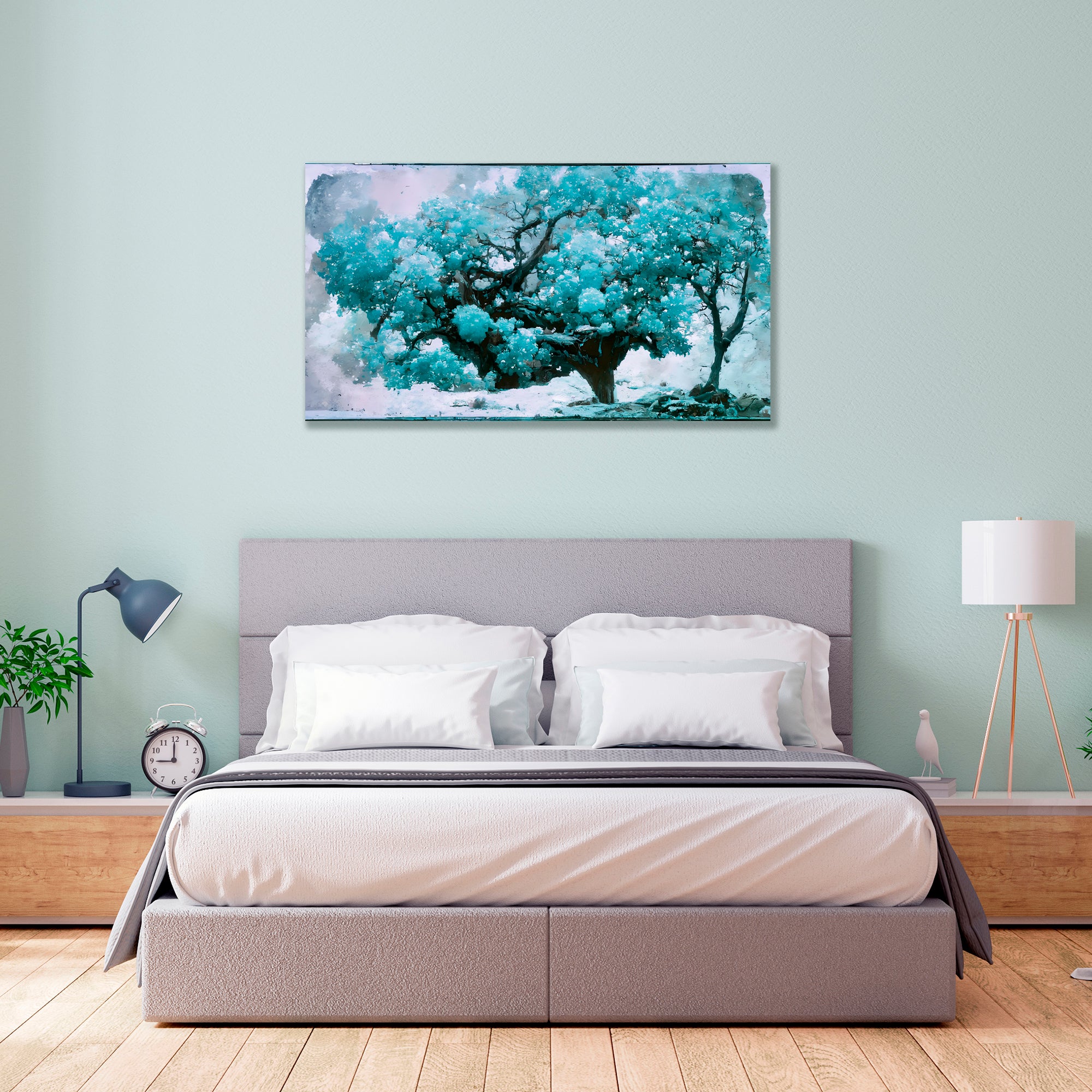 Pintura decorativa arboles 80x120 cm