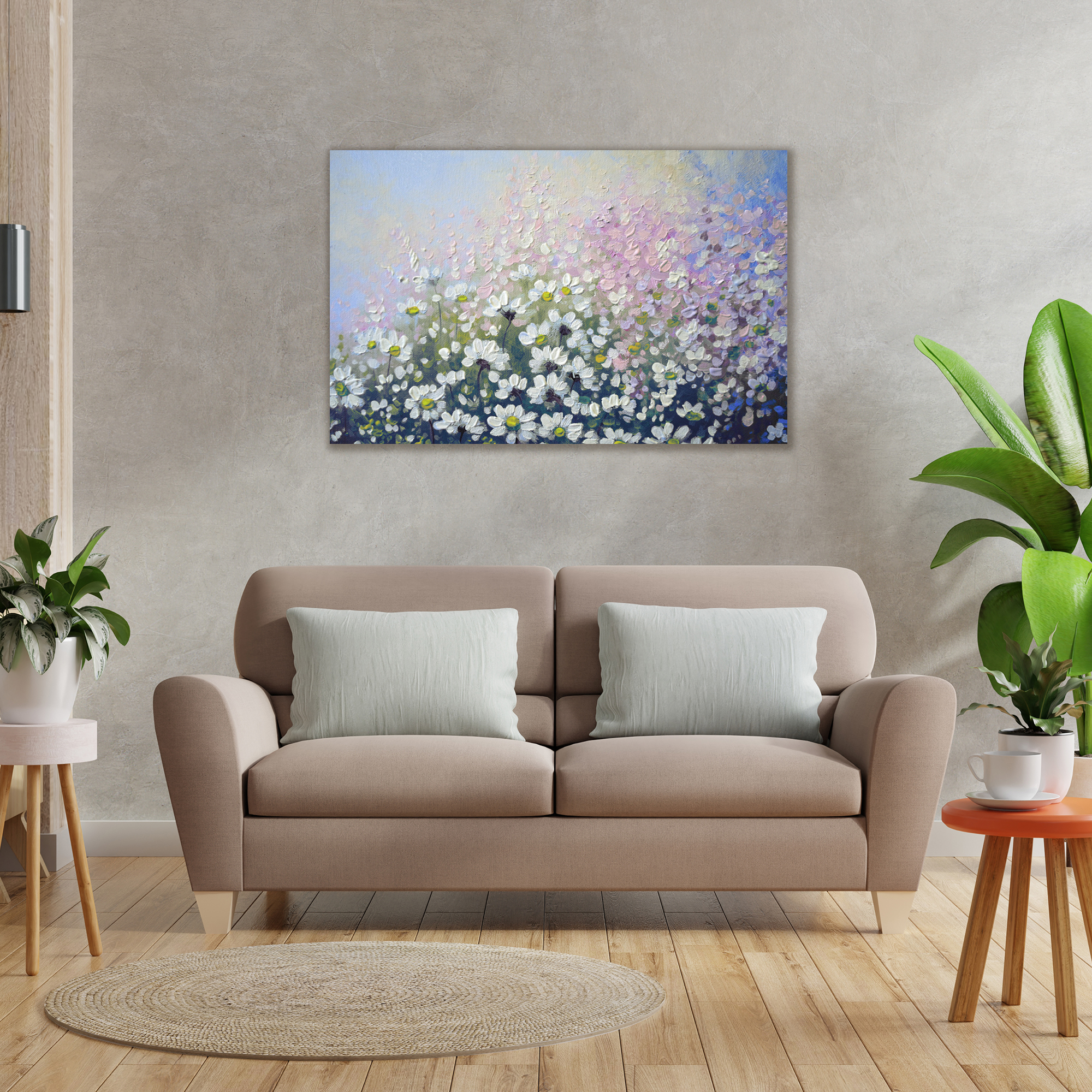 Pintura margaritas 504 80x120 cm