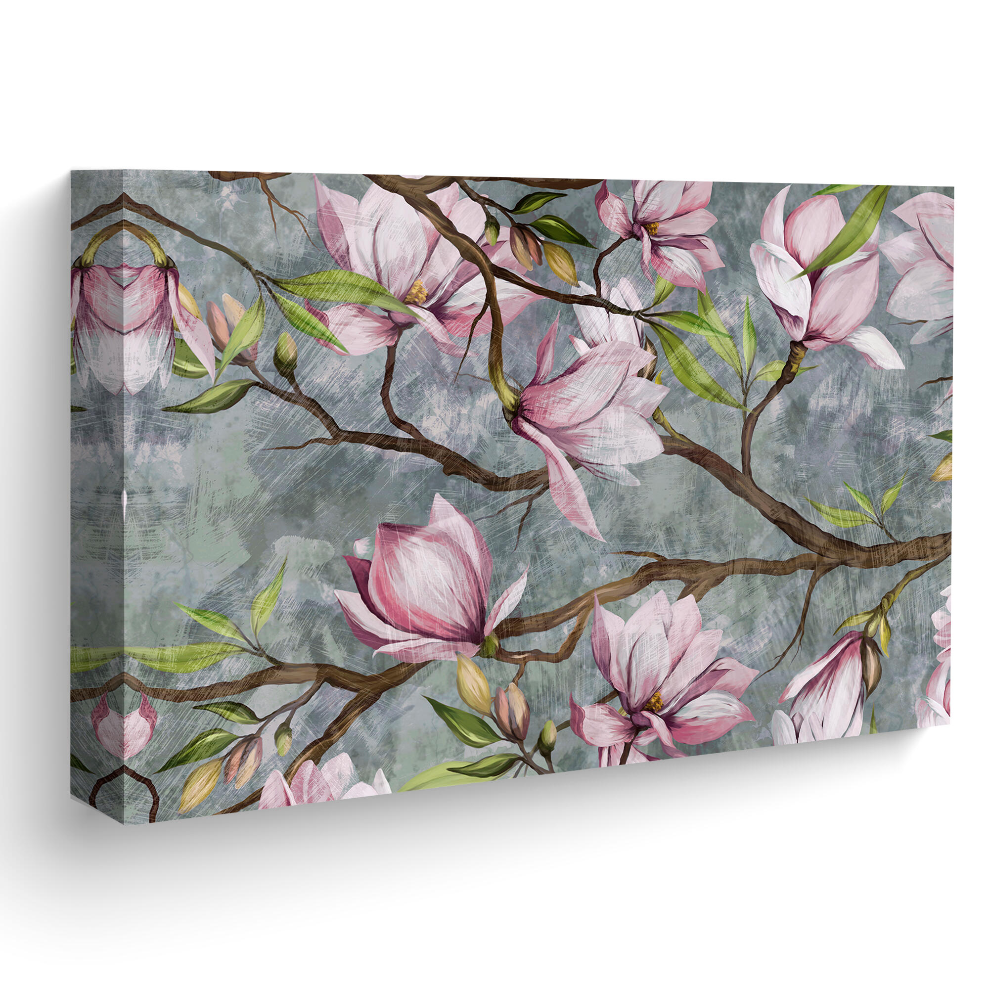 Pintura decorativa FLOR 506 80x120 cm rosa - 3