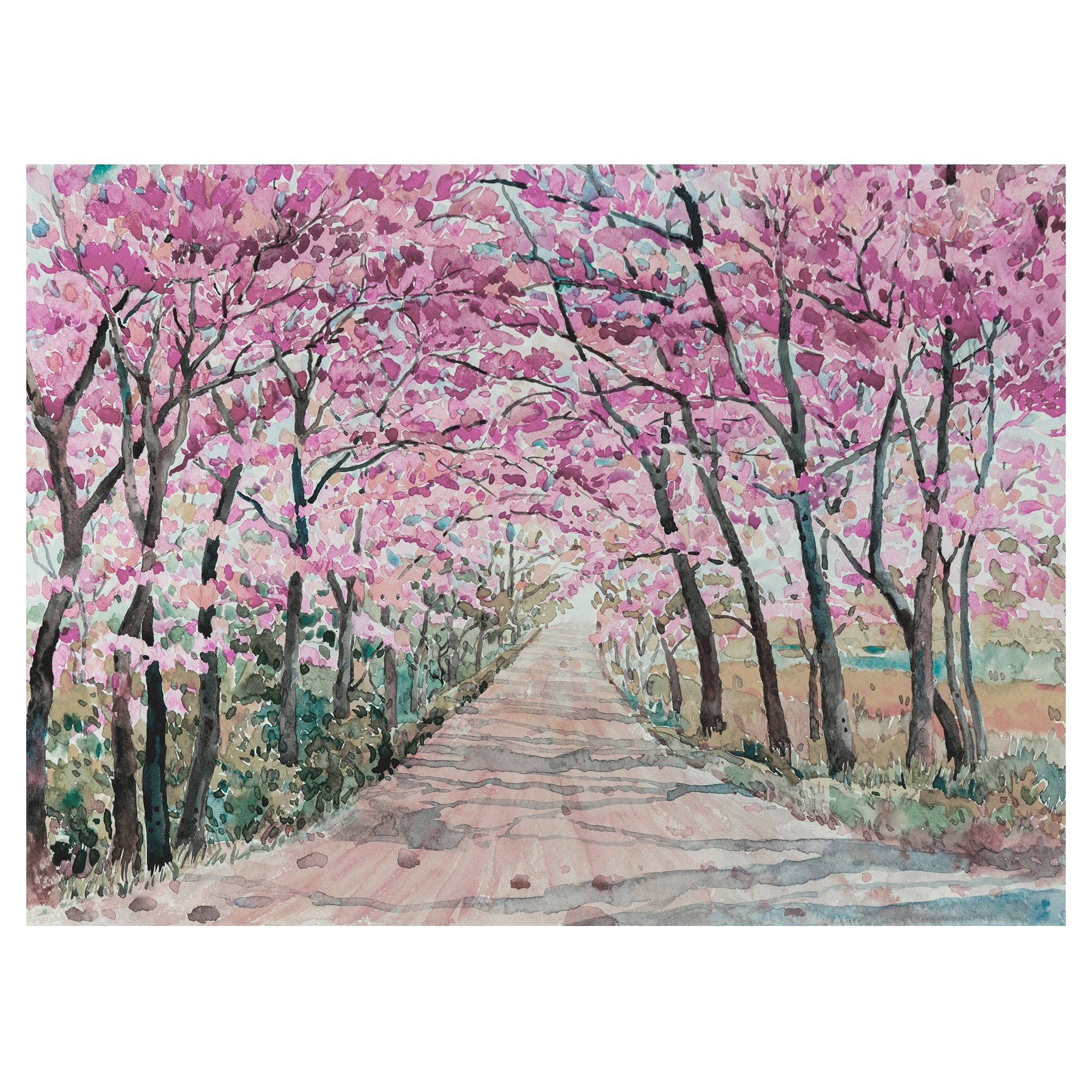 Pintura decorativa ÁRBOLES 503 80x120 cm rosa - 2