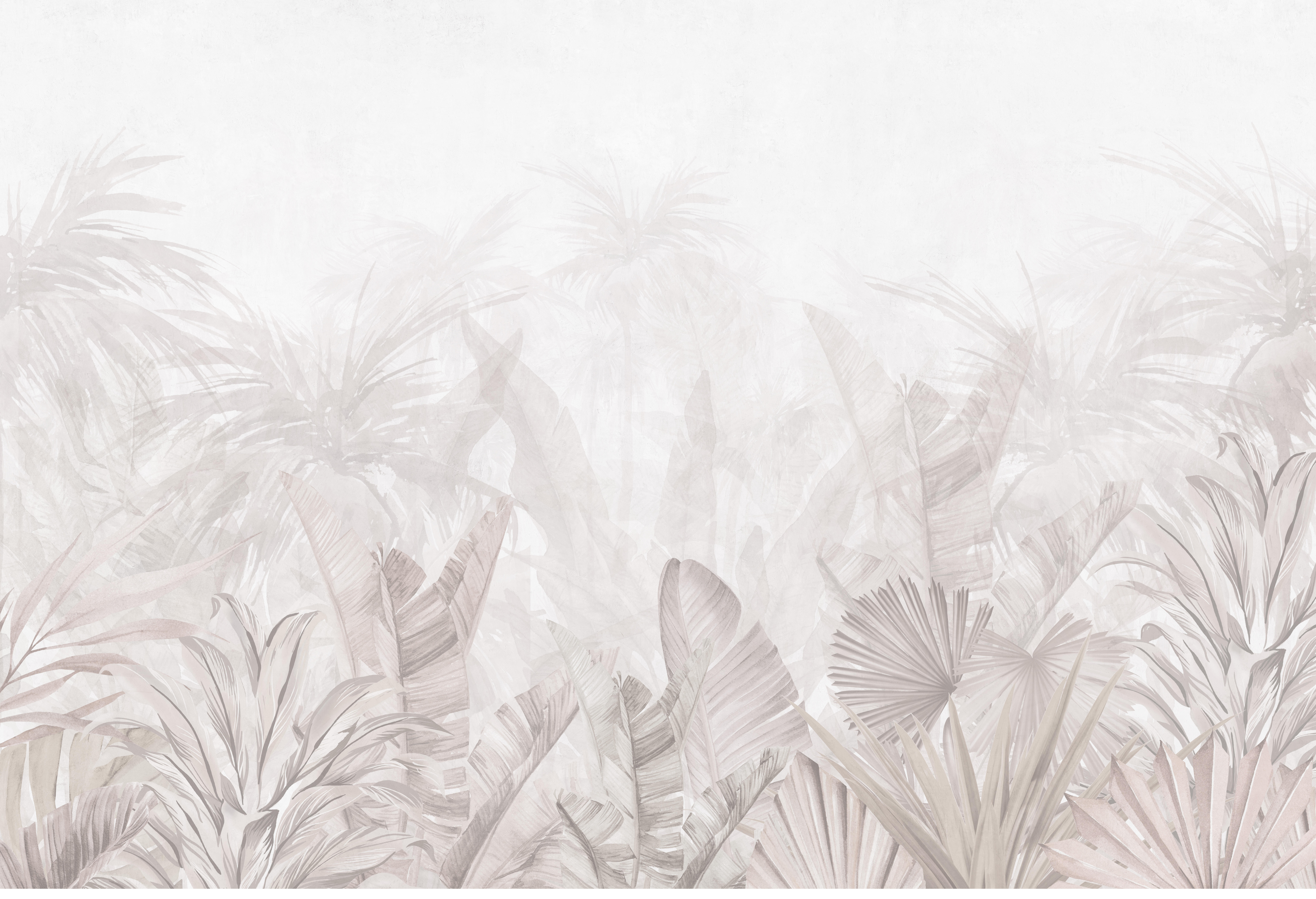 Mural adhesivo Pvc texturado limpieza con paño húmedo naturaleza Tropical Seen marrón 385 x 260 cm MOTIF - 6