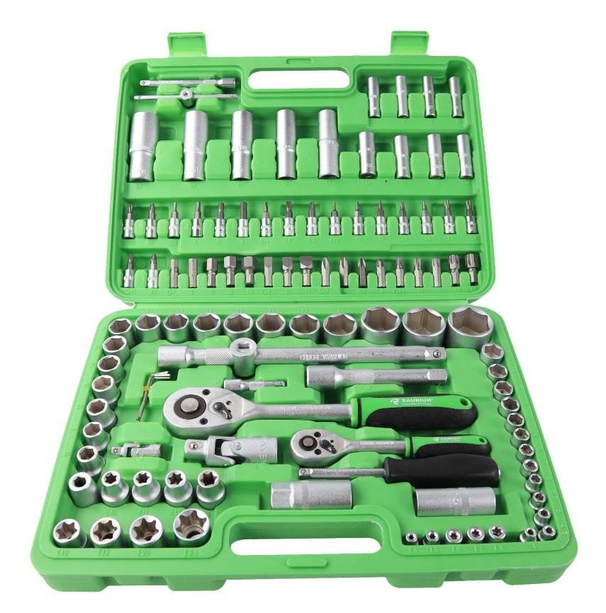 Kit herramientas variadas macpower 108 llaves de vaso