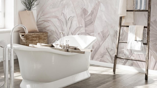 Baño papel pintado