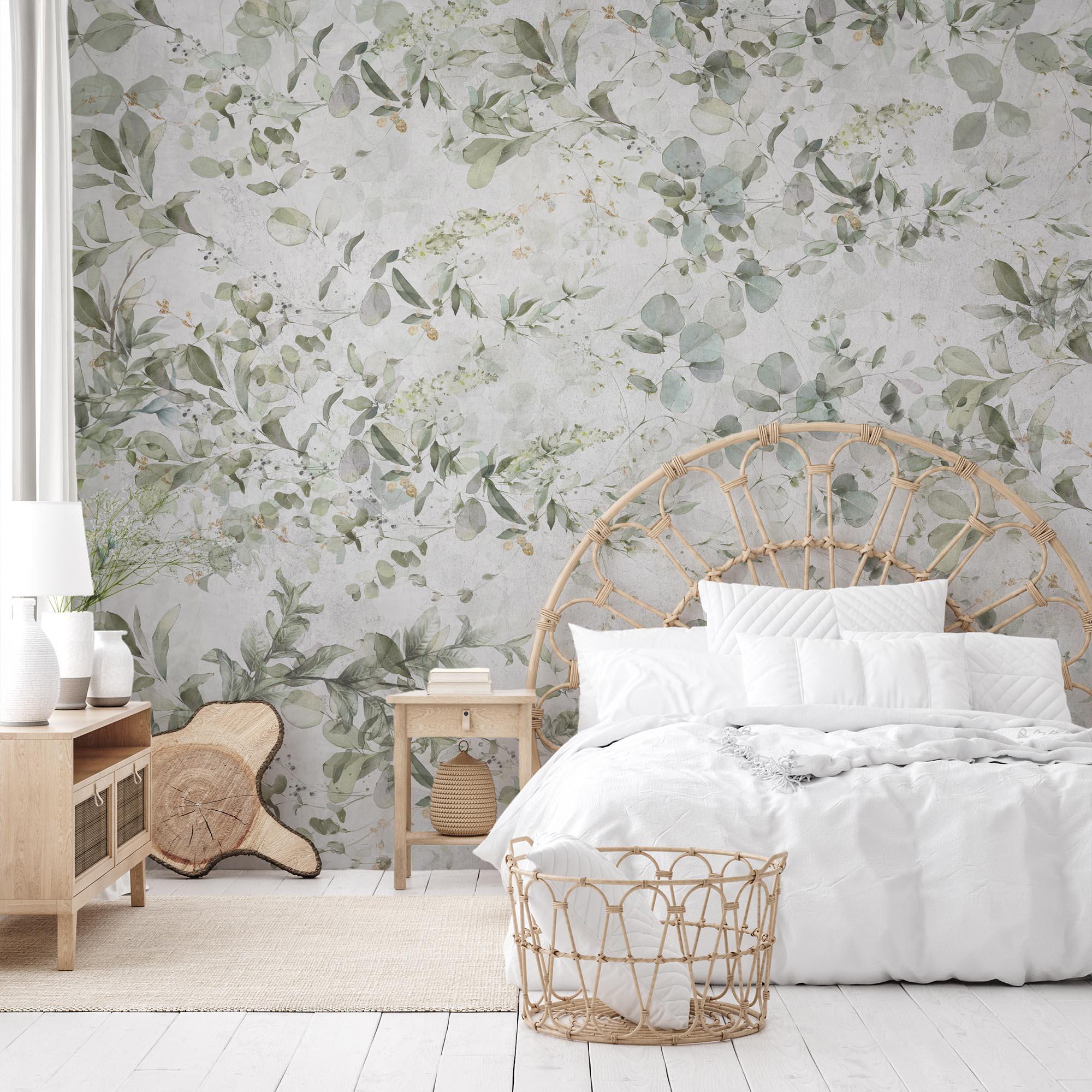 Mural adhesivo Pvc texturado limpieza con paño húmedo naturaleza Rambla verde 132 x 260 cm MOTIF - 2