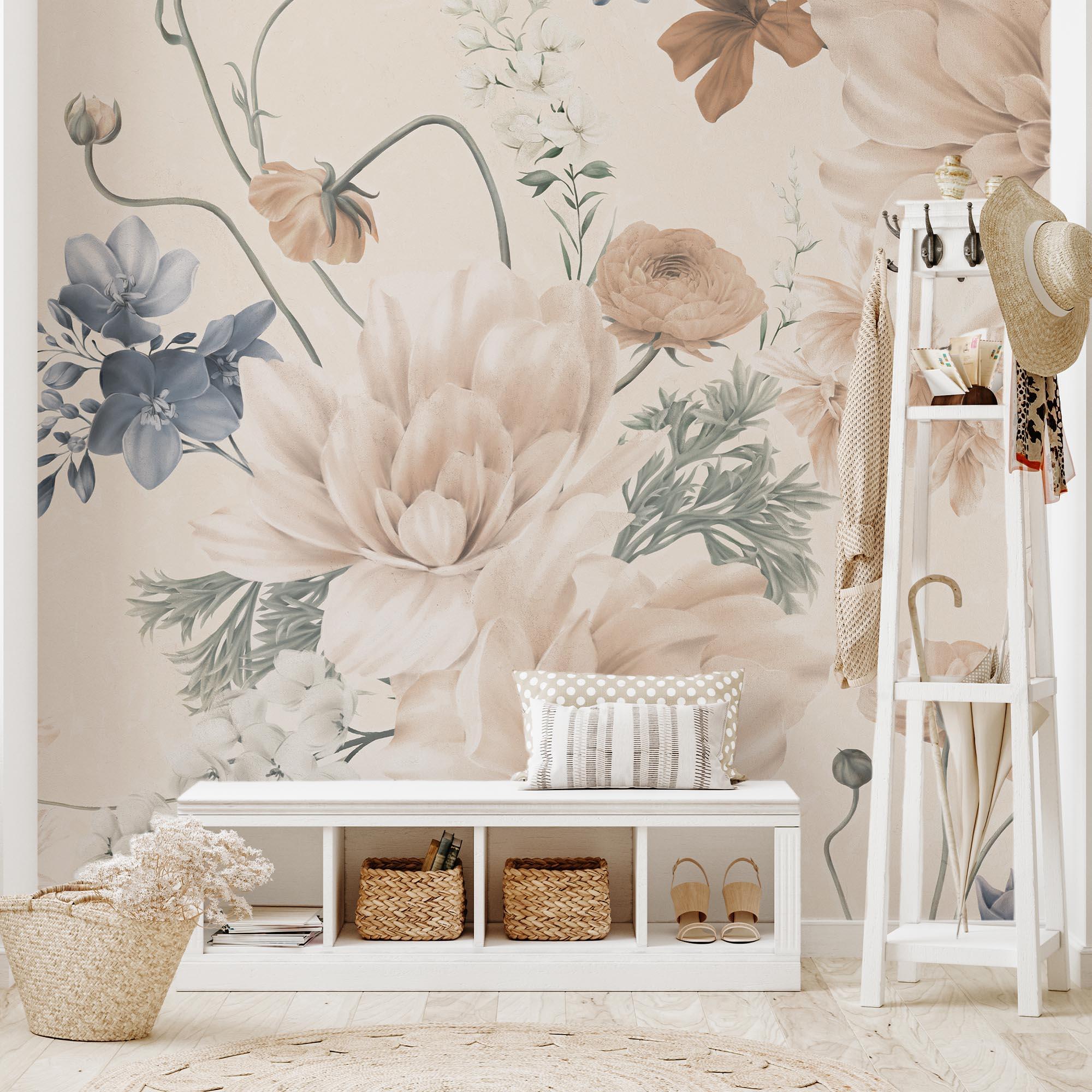 Mural adhesivo Pvc texturado limpieza con paño húmedo naturaleza My Place naranja 132 x 260 cm MOTIF - 7