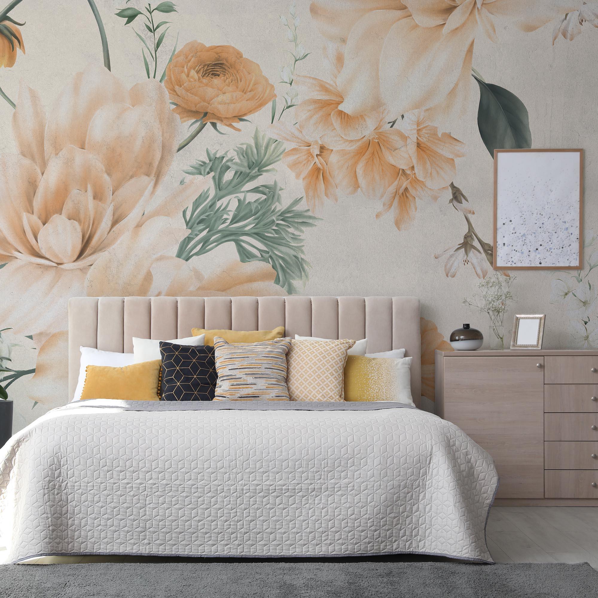 Mural adhesivo Pvc texturado limpieza con paño húmedo naturaleza My Place naranja 132 x 260 cm MOTIF - 2