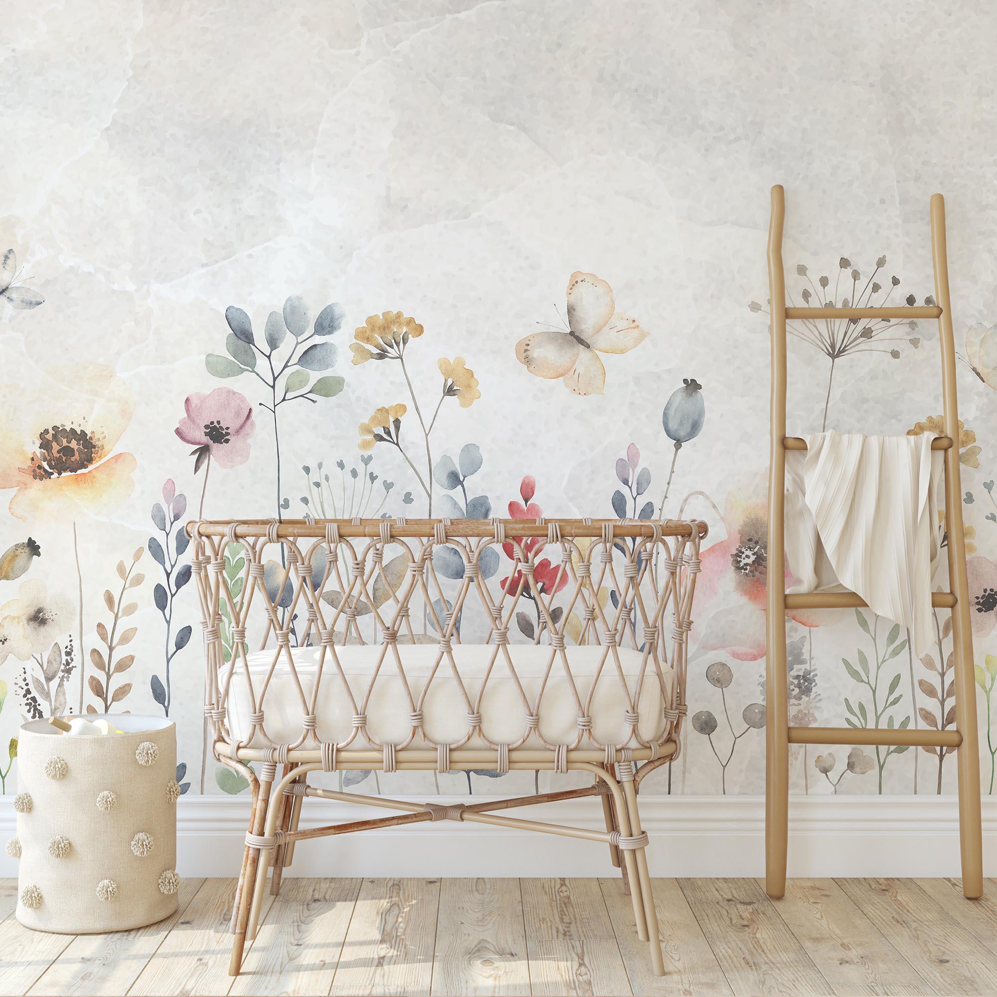 Mural adhesivo Pvc texturado limpieza con paño húmedo naturaleza Floare multicolor 132 x 260 cm MOTIF - 2