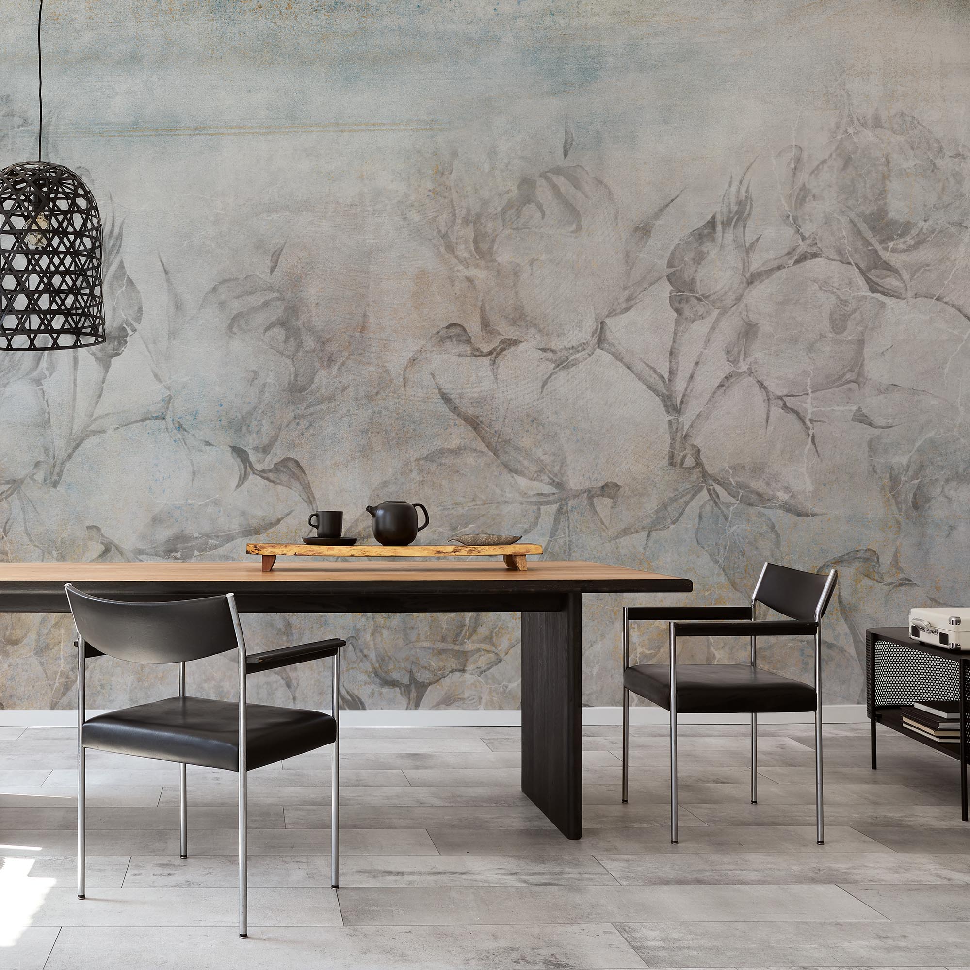 Mural pvc naturaleza dan gris / plata de 193 x 260 cm motif