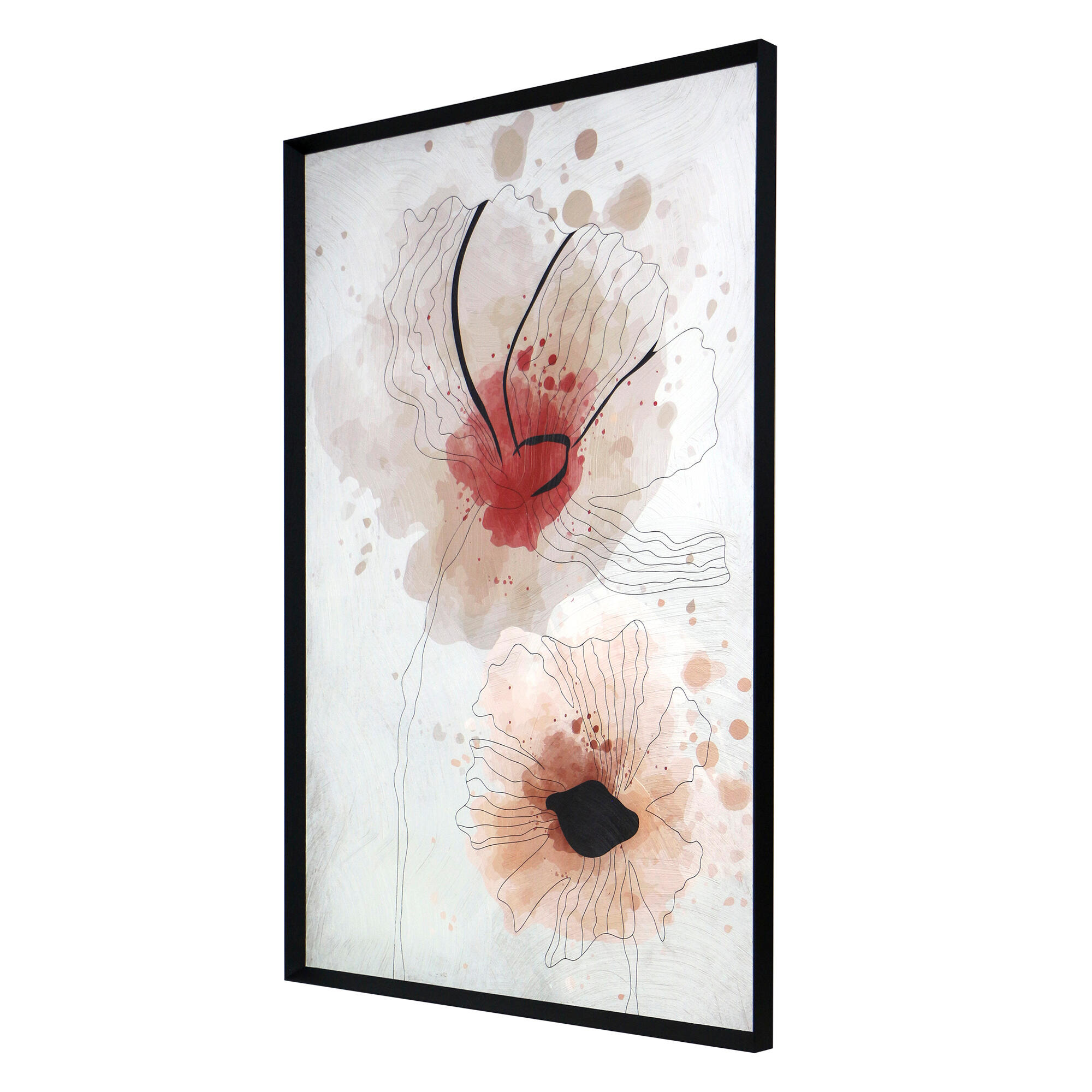 Cuadro decorativo FLORES enmarcado 60x80 cm - 5