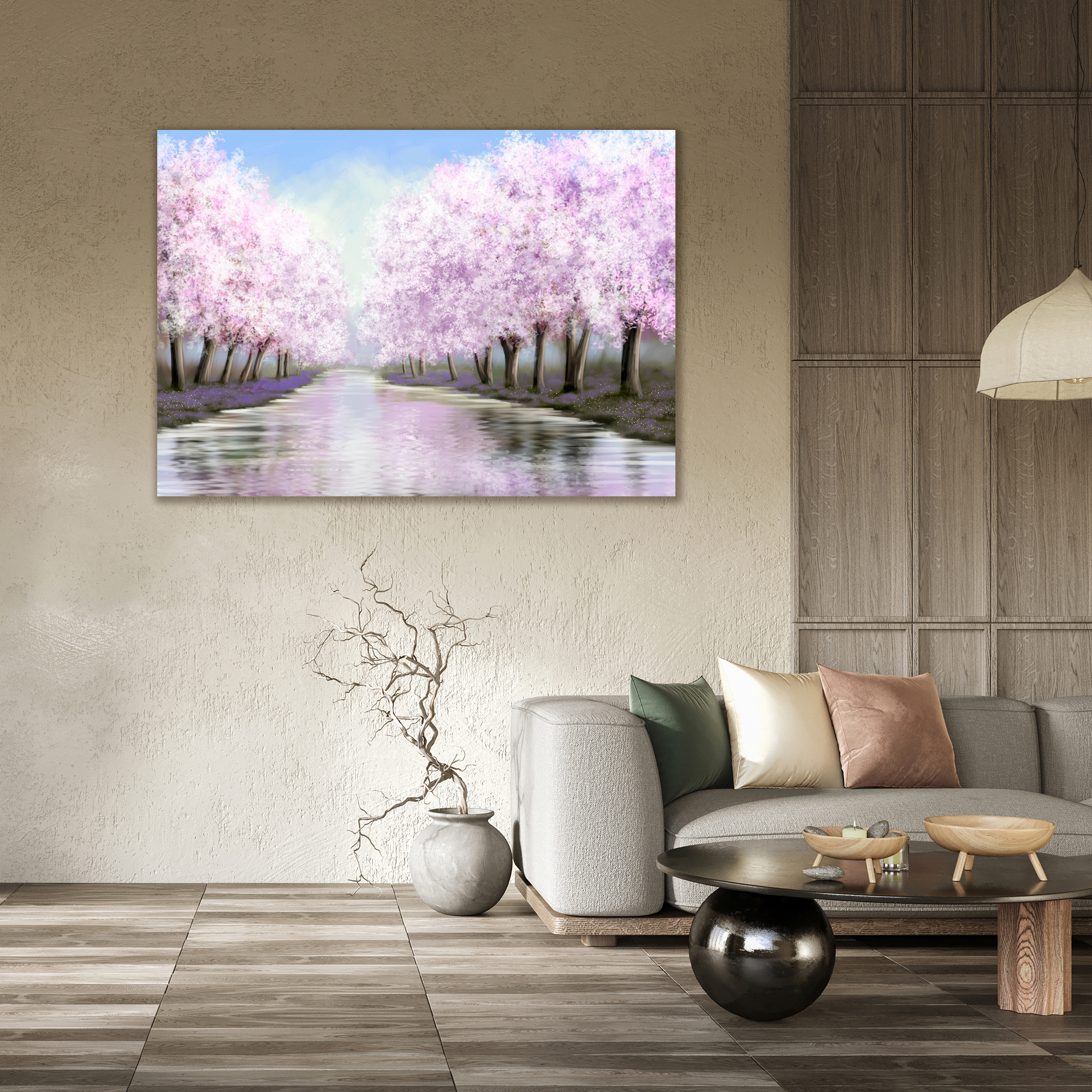 Pintura decorativa arboles 501 80x120 cm