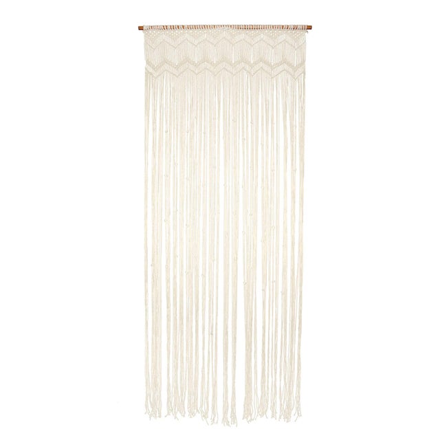 Cortina Para Puerta Pompón (90 X 220 Cm) Dona Gris - Cortina/Visillo