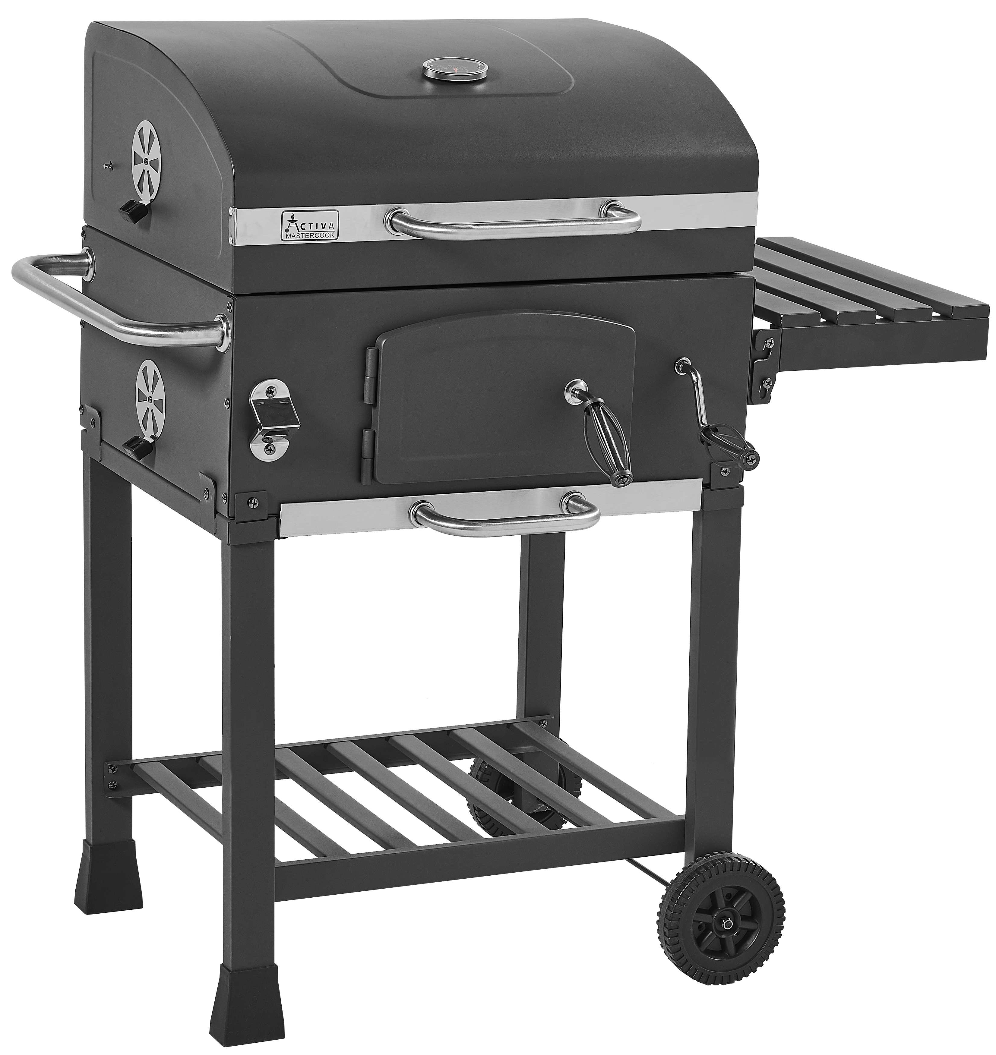 Grill węglowy Angular XL żeliwny ruszt + pokrowiec gratis Activa