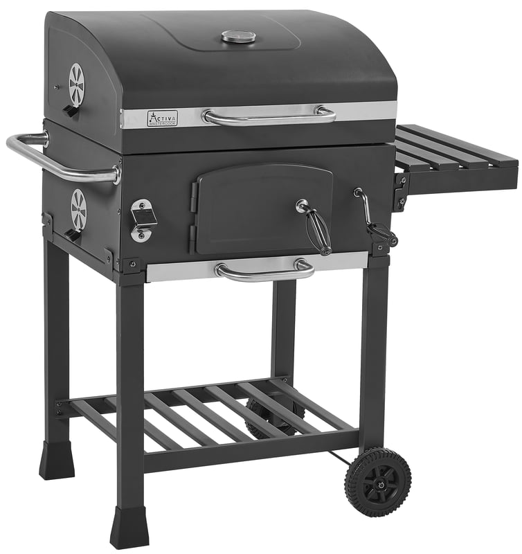 Grill węglowy Angular XL żeliwny ruszt + pokrowiec gratis Activa