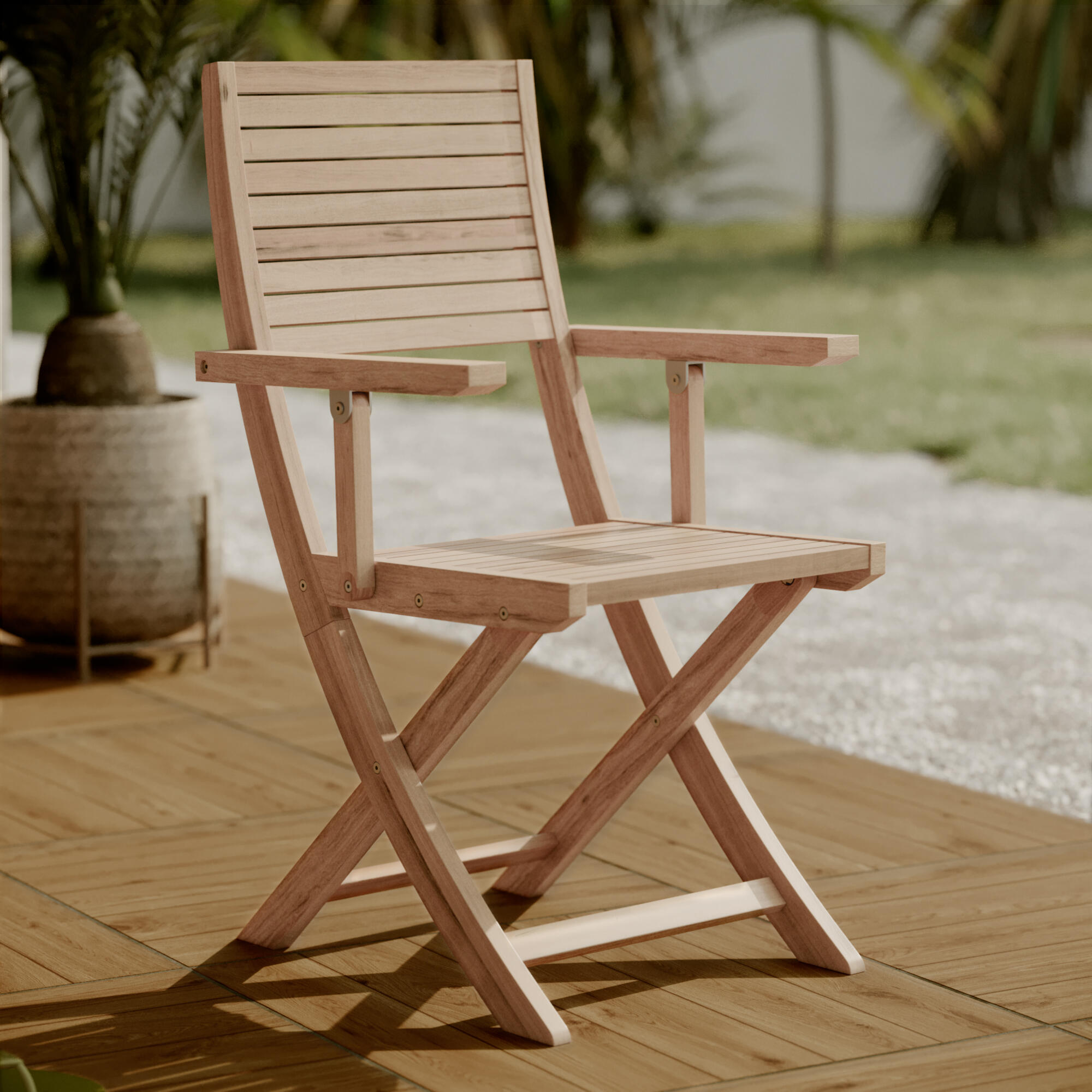 Lot de 2 fauteuils en acacia Solaris II NATERIAL - 3