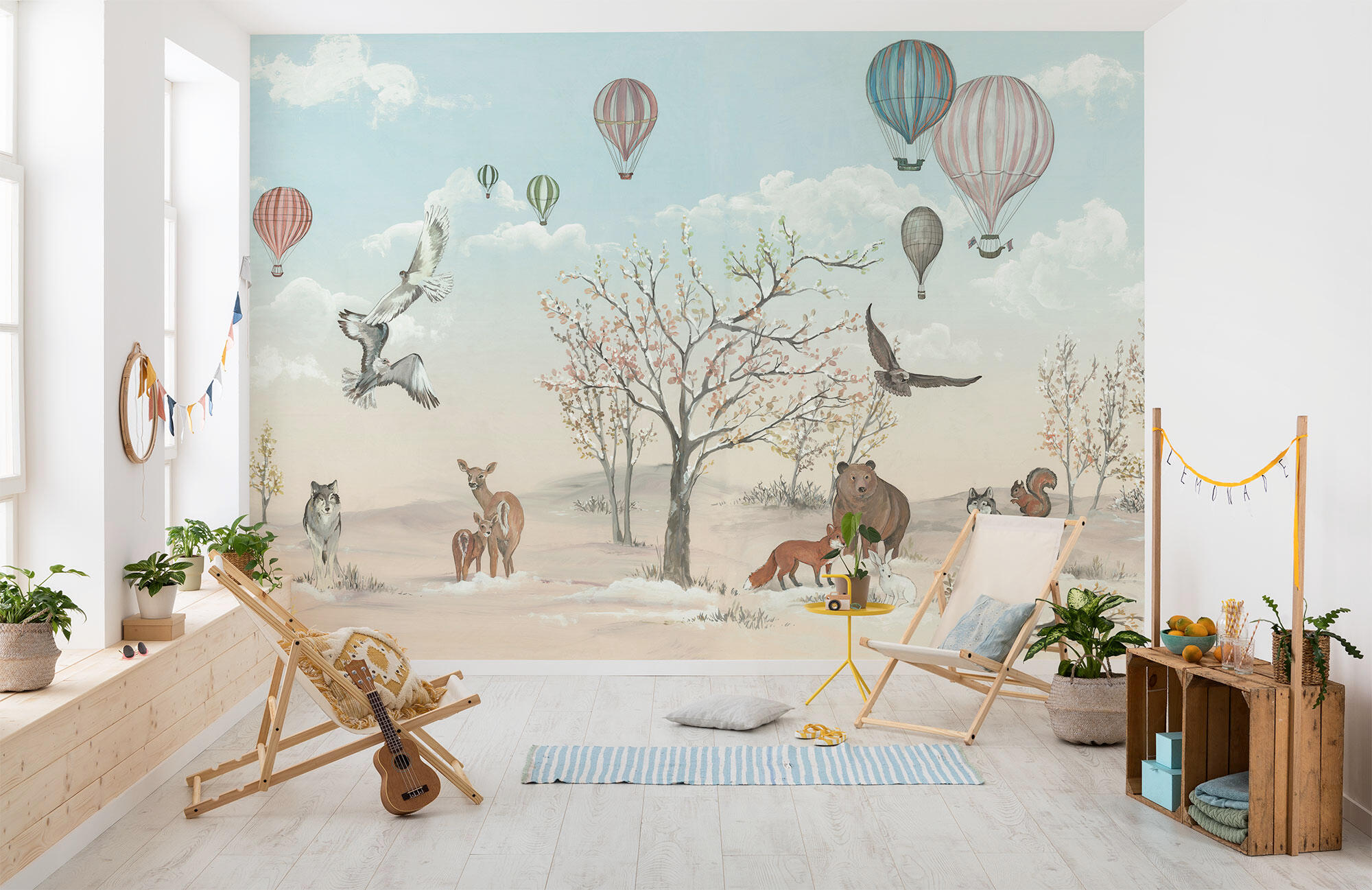 Papier peint panoramique nature bleu l.450 x H.280 cm | Leroy Merlin