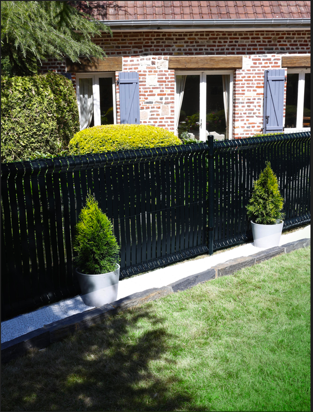 Doghe Occultamento In PVC Rigido 6m CINTO H.170cm Grigio