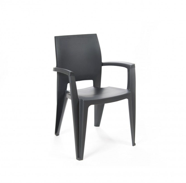 Cadeira de resina cinzento Elegance
