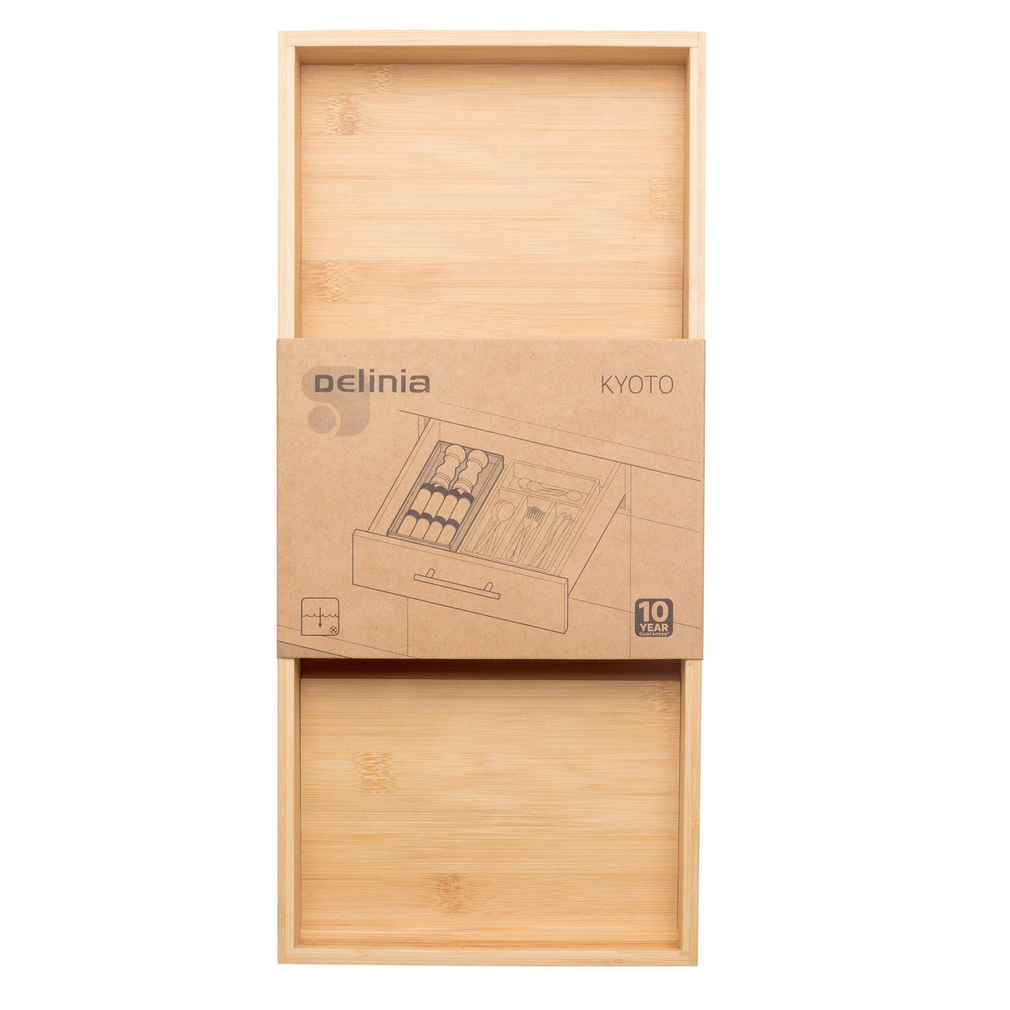 Suporte para especiarias para gaveta bambu 44x20x4,9 cm Delinia Kyoto - 6