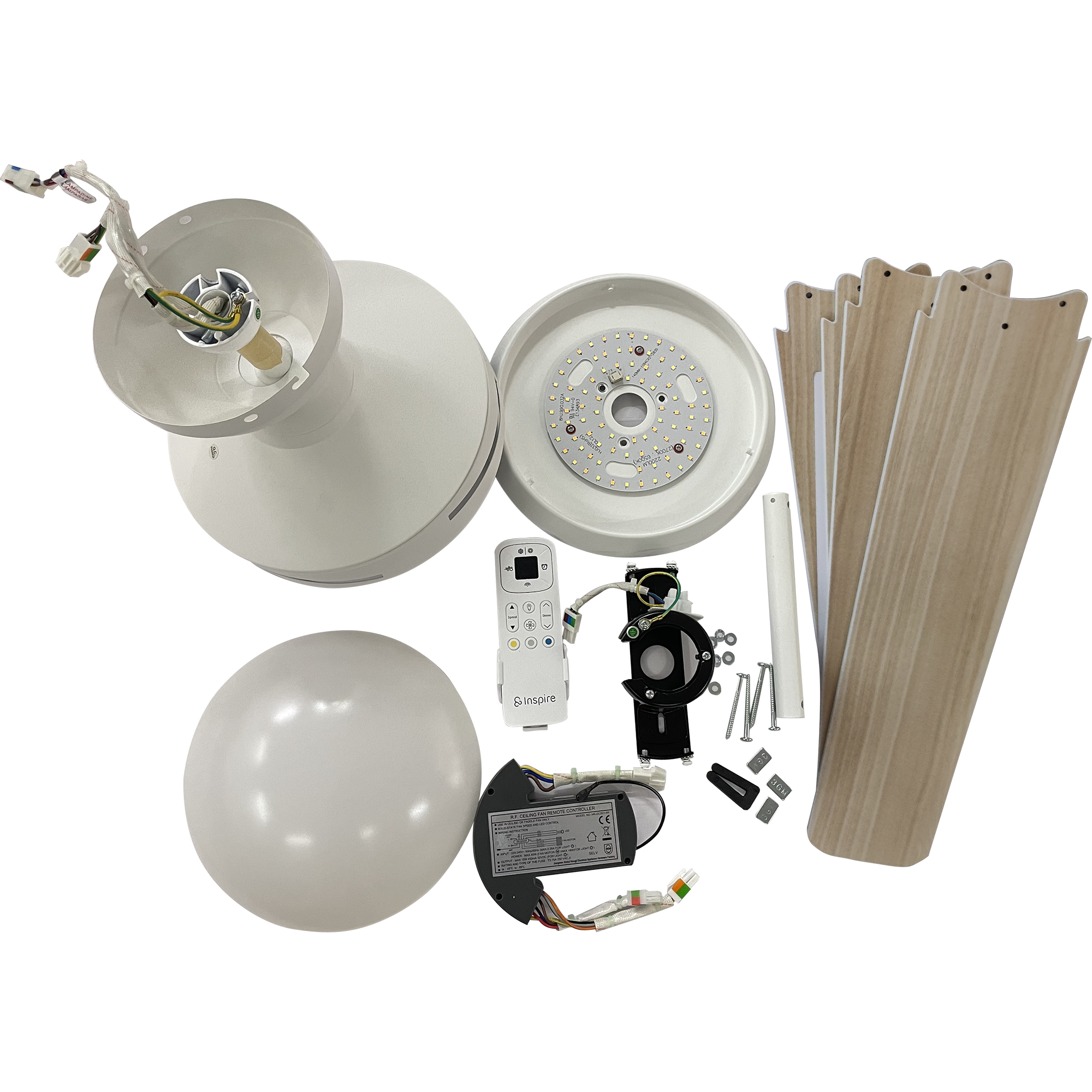 Lampowentylator Aveiro biały 2200 lm śr. 122 cm LED Inspire - 8