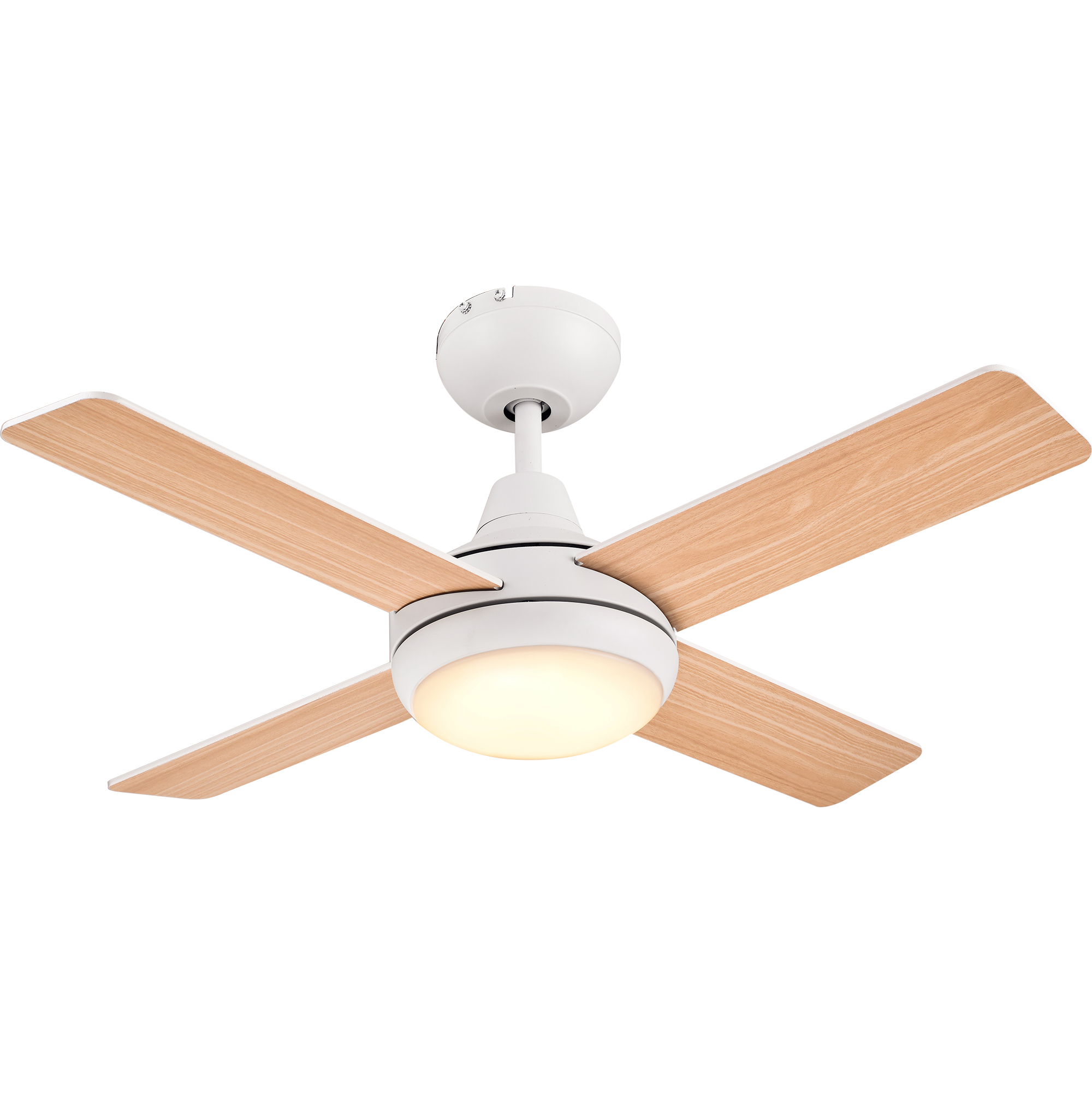 Ventilador de techo con luz silencioso DC Inspire Aveiro beige/blanco 91 cm - 2