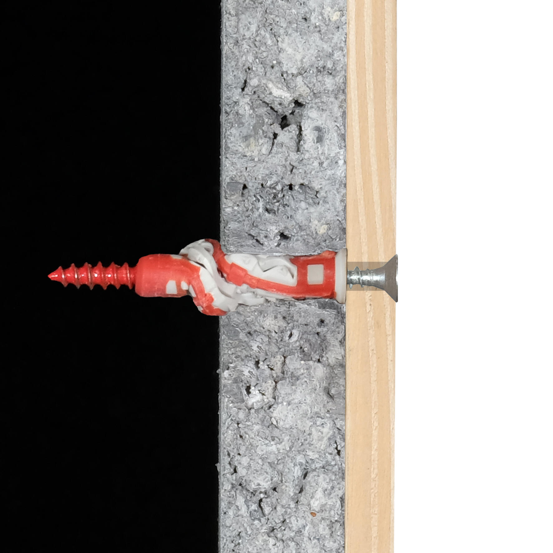 Lot de 40 chevilles MX RED HEAD, Diam.6 x 37mm + vis TR Diam.4 x 45mm - 4