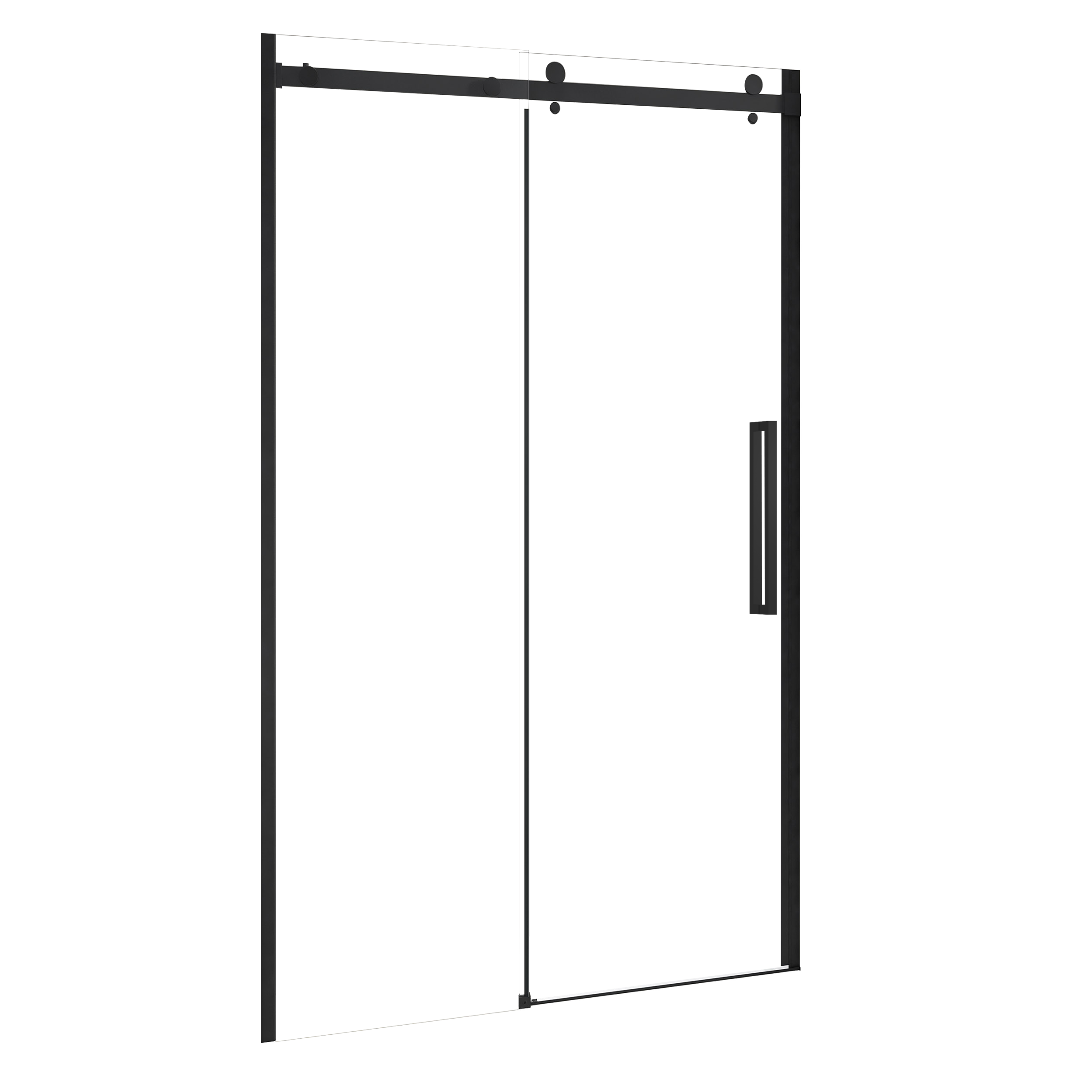 Drzwi prysznicowe przesuwne Alexa Black 120 x 200 Durasan