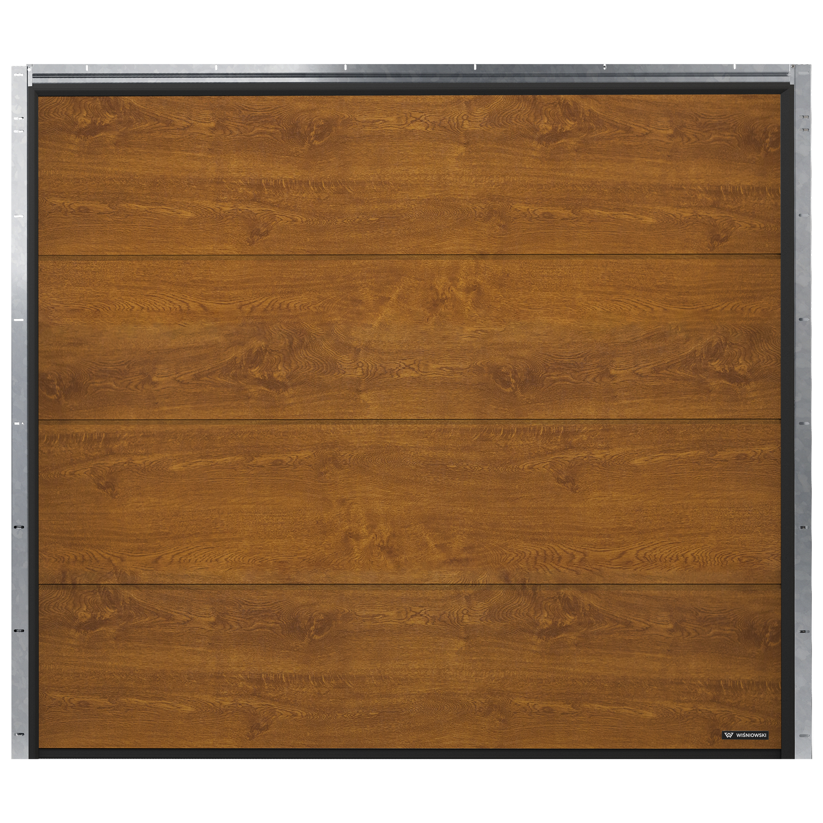 Brama garażowa segmentowa NOBLA 2500x2250 mm złoty dąb Wiśniowski