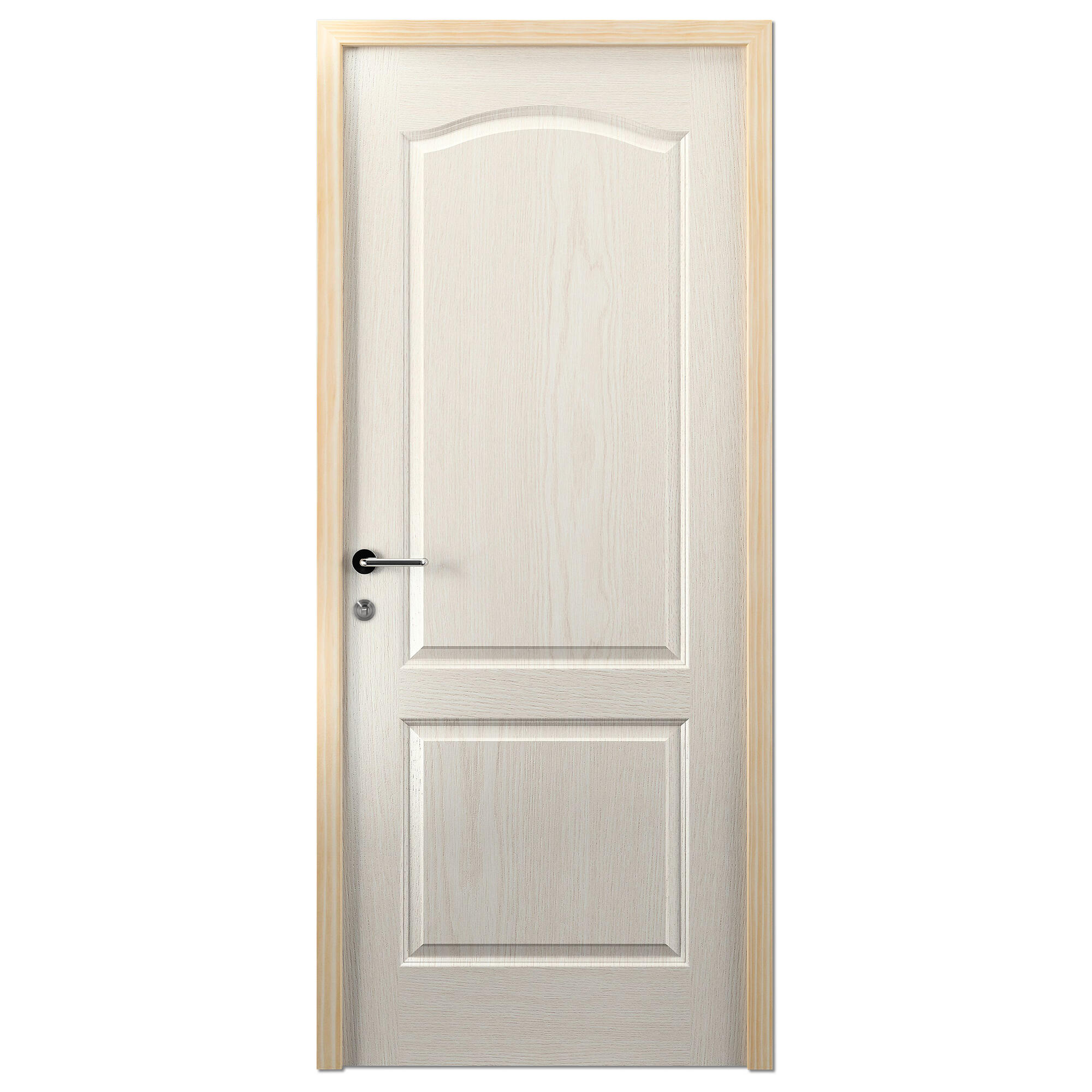 Puerta interior abatible prepintada provenzal blanco pro apertura derecha 62.5cm