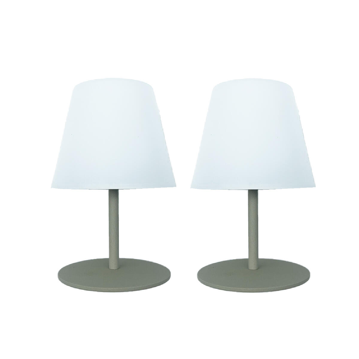 Lot 2 lampes Led USB changement de blancs, 110 Lumen, vert olive, Twins LUMISKY - 4
