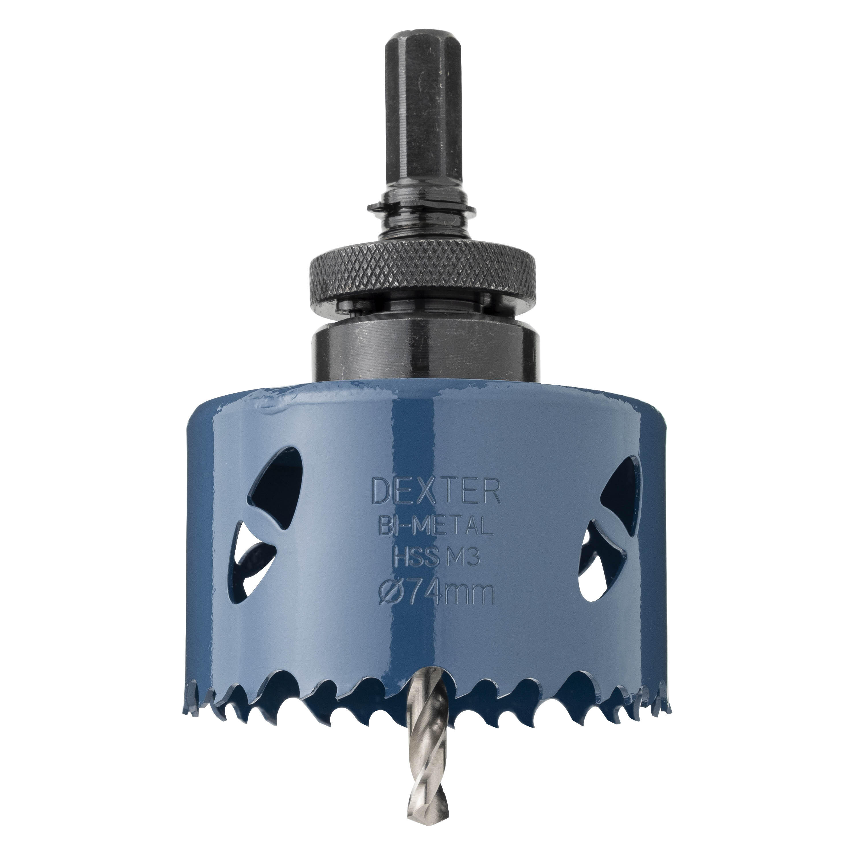 Sierra de corona metal, madera DEXTER- 74 mm - 5