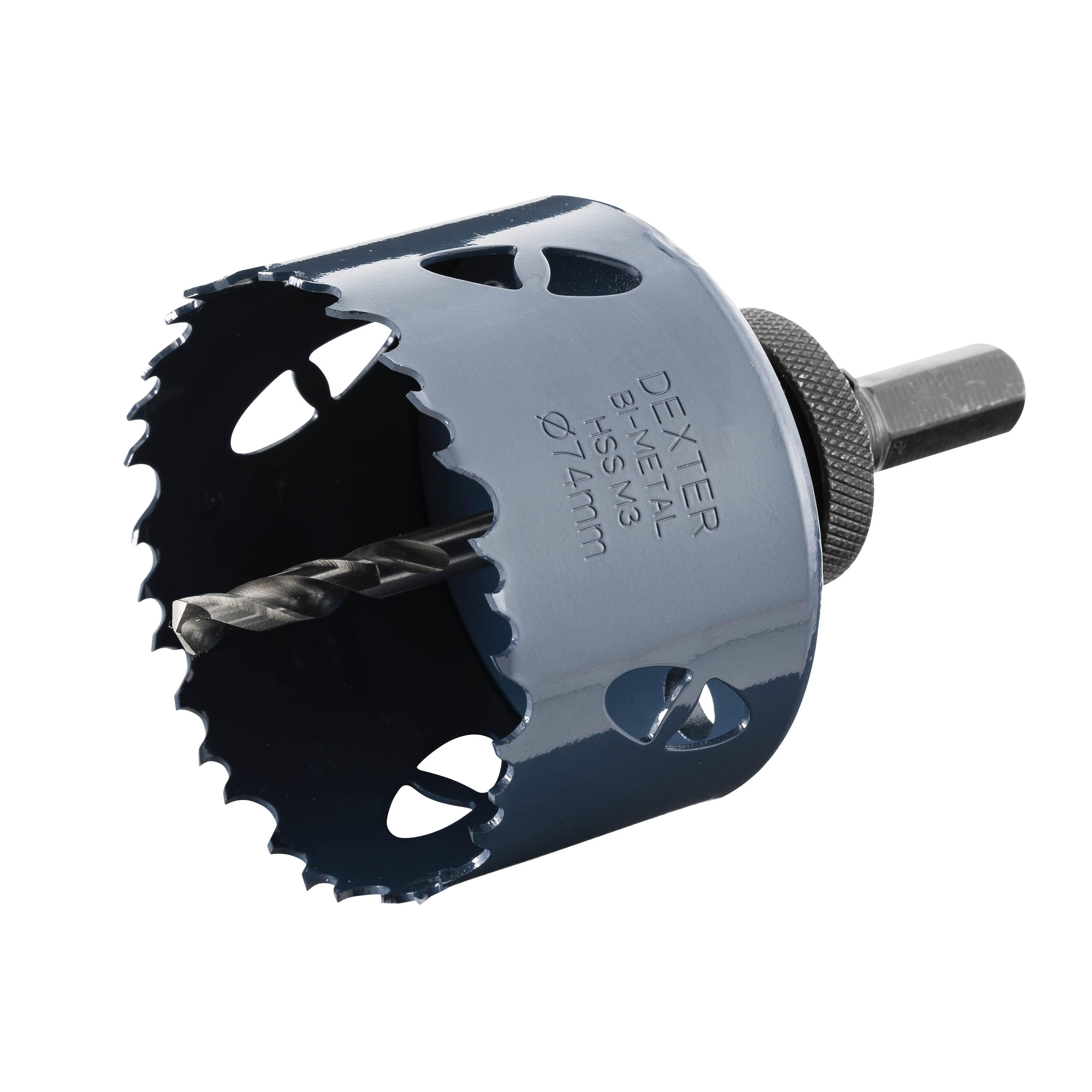 Sierra de corona metal, madera DEXTER- 74 mm - 6