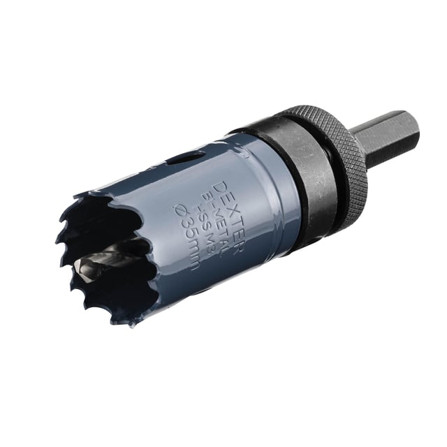 Sierra de corona metal, madera DEXTER- 35 mm