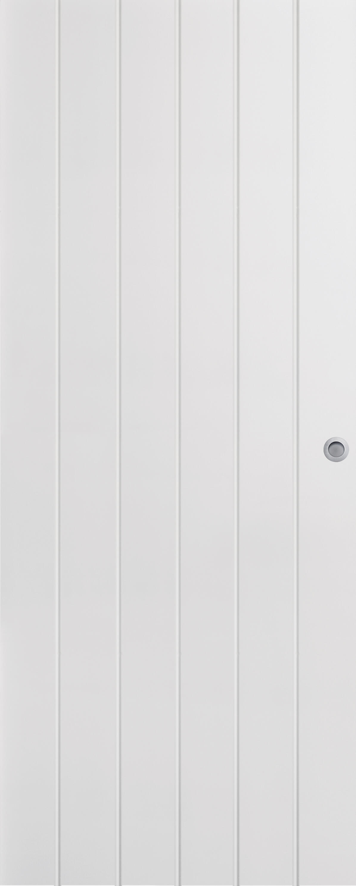 Puerta de interior corredera ciega maciza line plus chicago blanco acabado lacado con uñero anchura 62,5cm