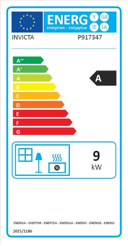 Salamandra de ferro fundido INVICTA BRADFORD 9KW VERMELHA ECODESIGN - 5