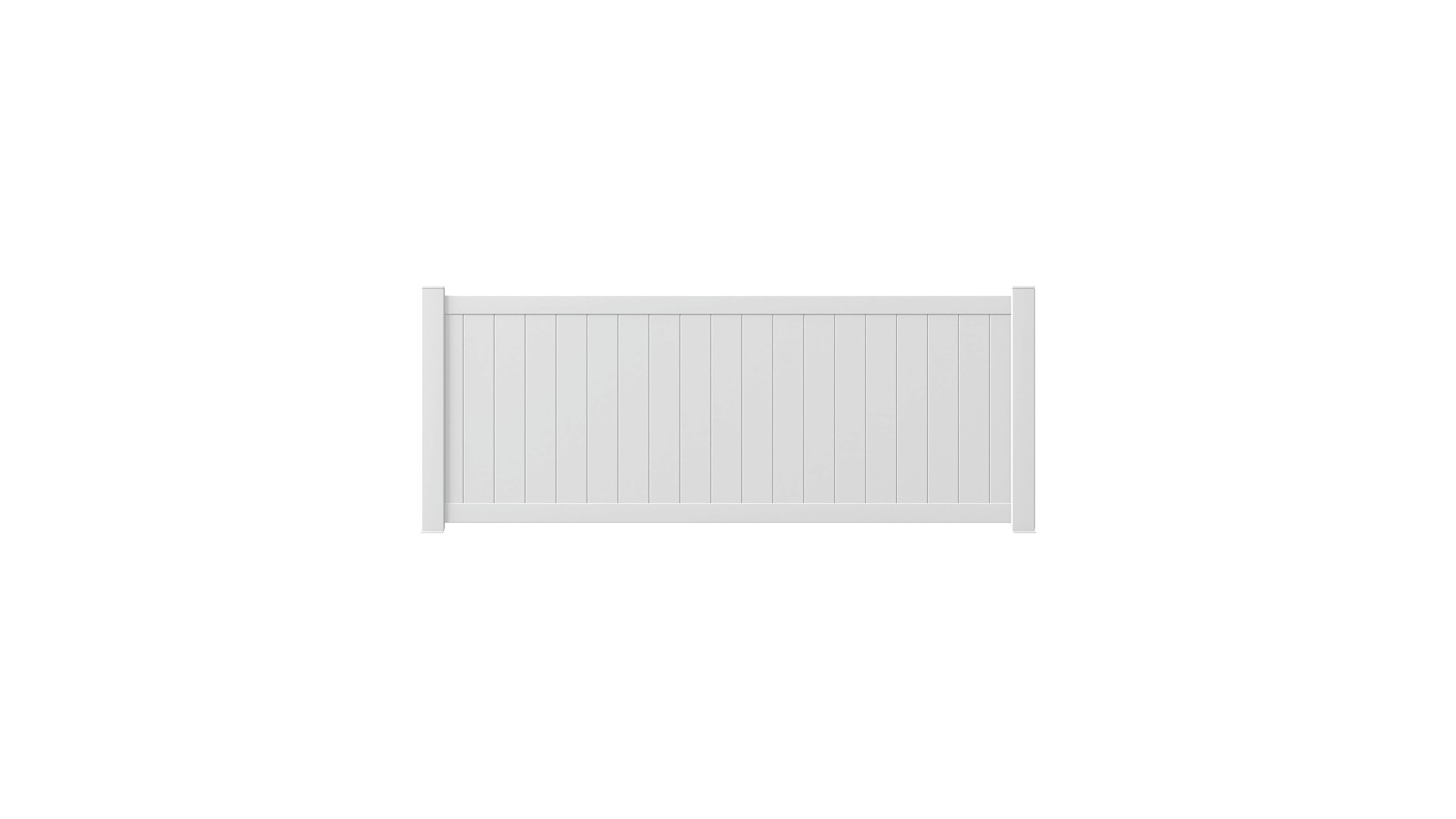Kit inicial valla de aluminio gardengate erges blanco 200 x 80 cm