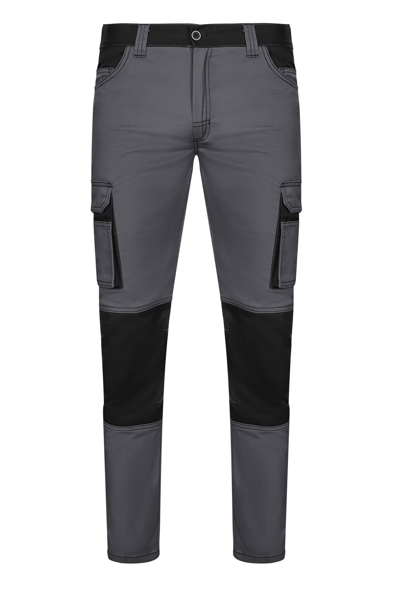 Pantalón Stretch Bicolor VELILLA - Gris/Negro - 44 - 6